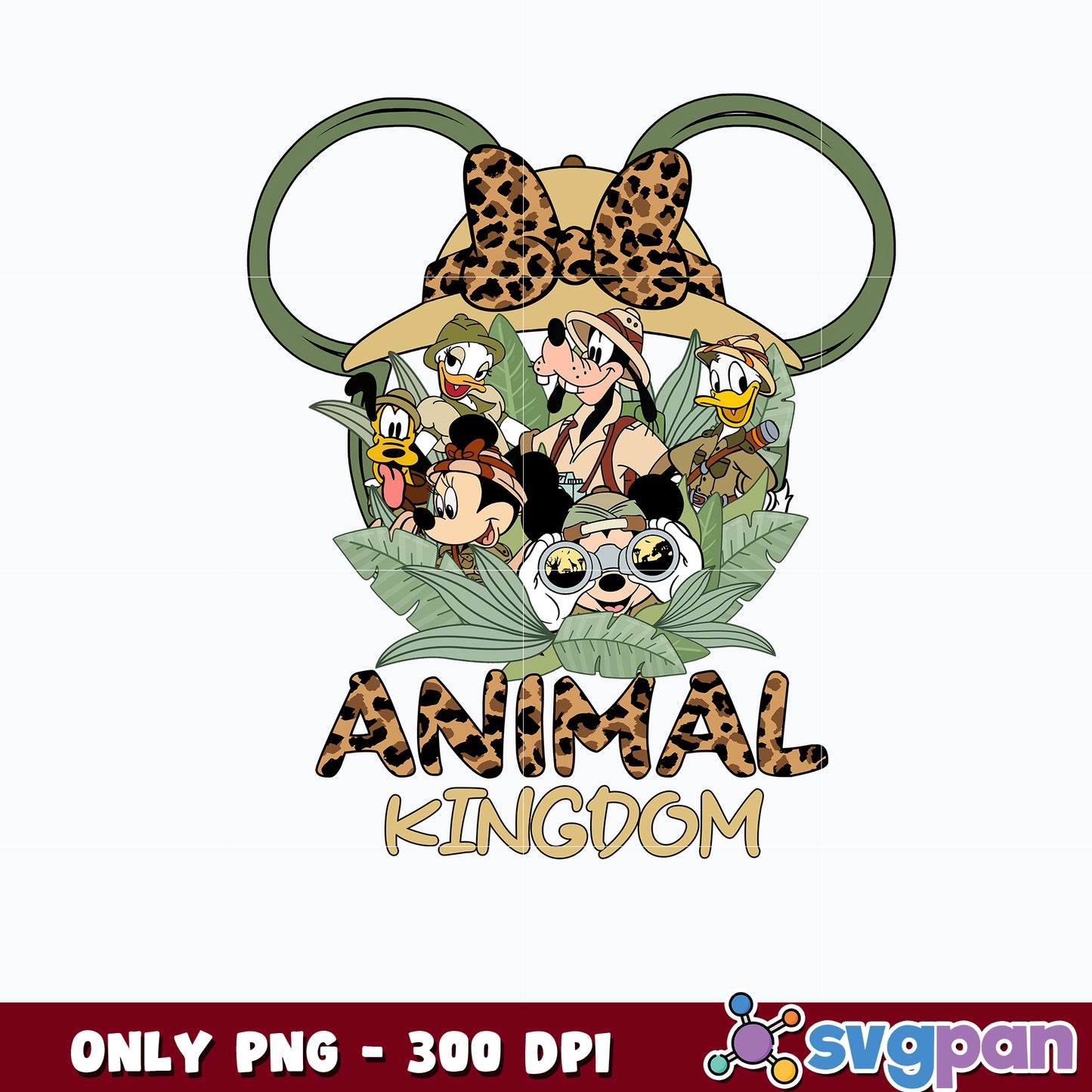 Vintage Disney Animal Kingdom Minnie Png