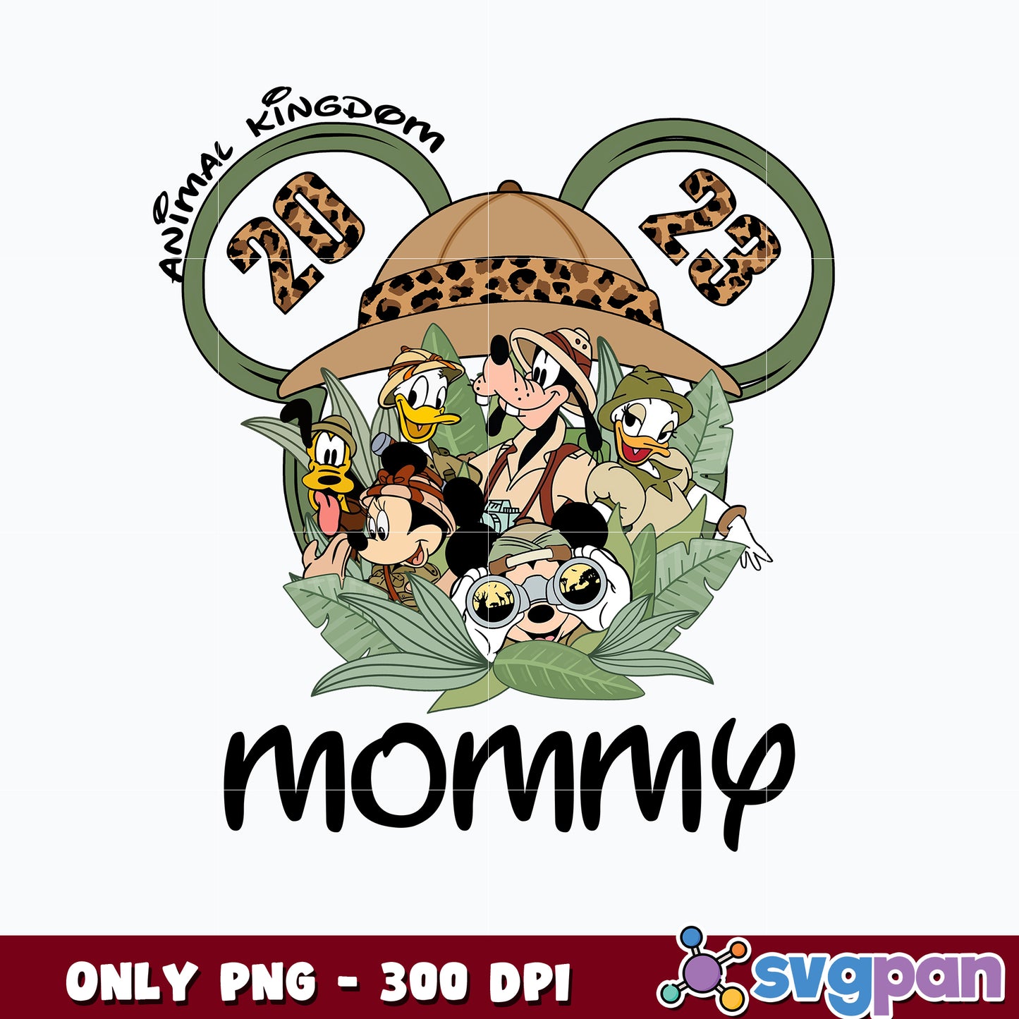 Mickey head Mommy animal kingdom 2023 png