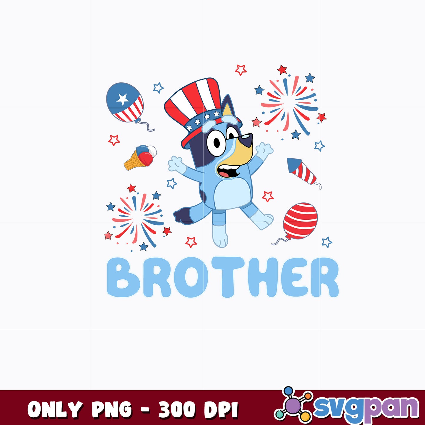 bluey brother cartoon png