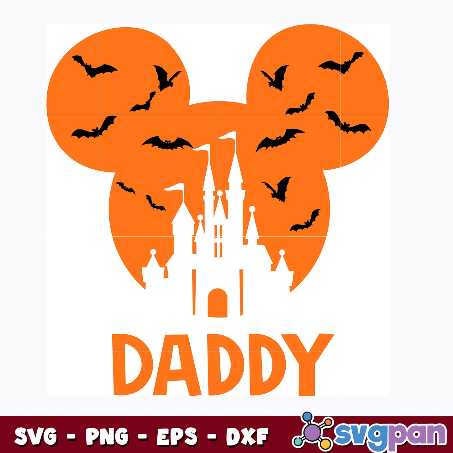 Mickey mouse head daddy svg