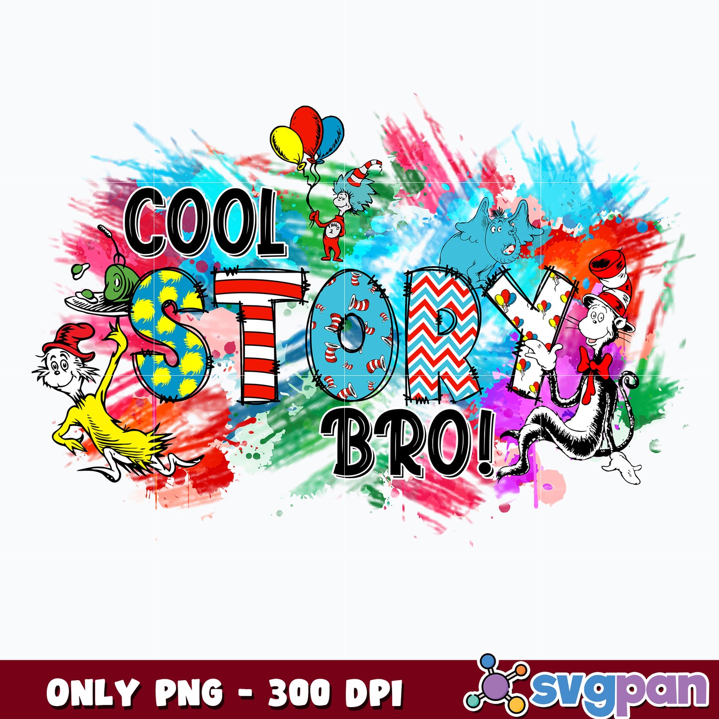 Dr Seuss cool story bro Png png