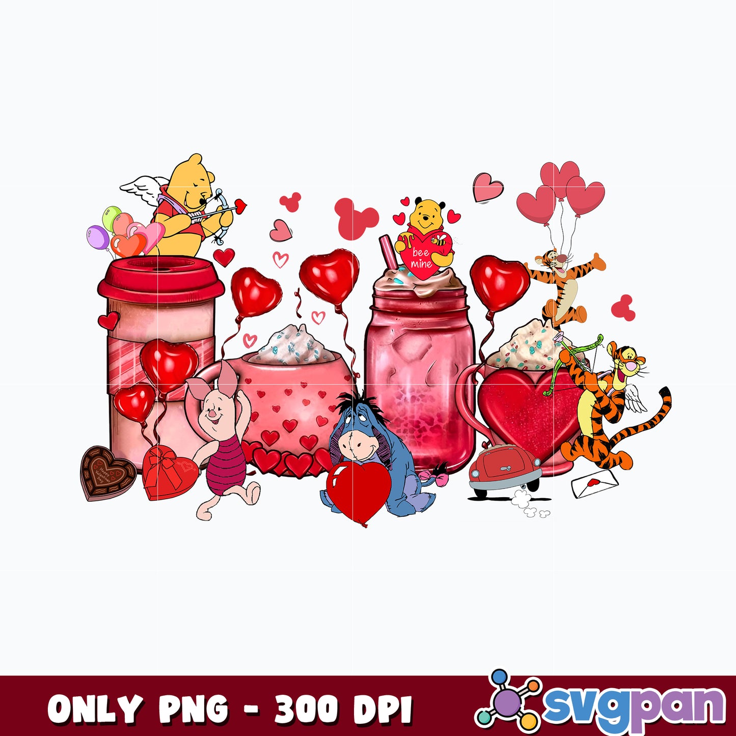 Winnie The Pooh Valentines png