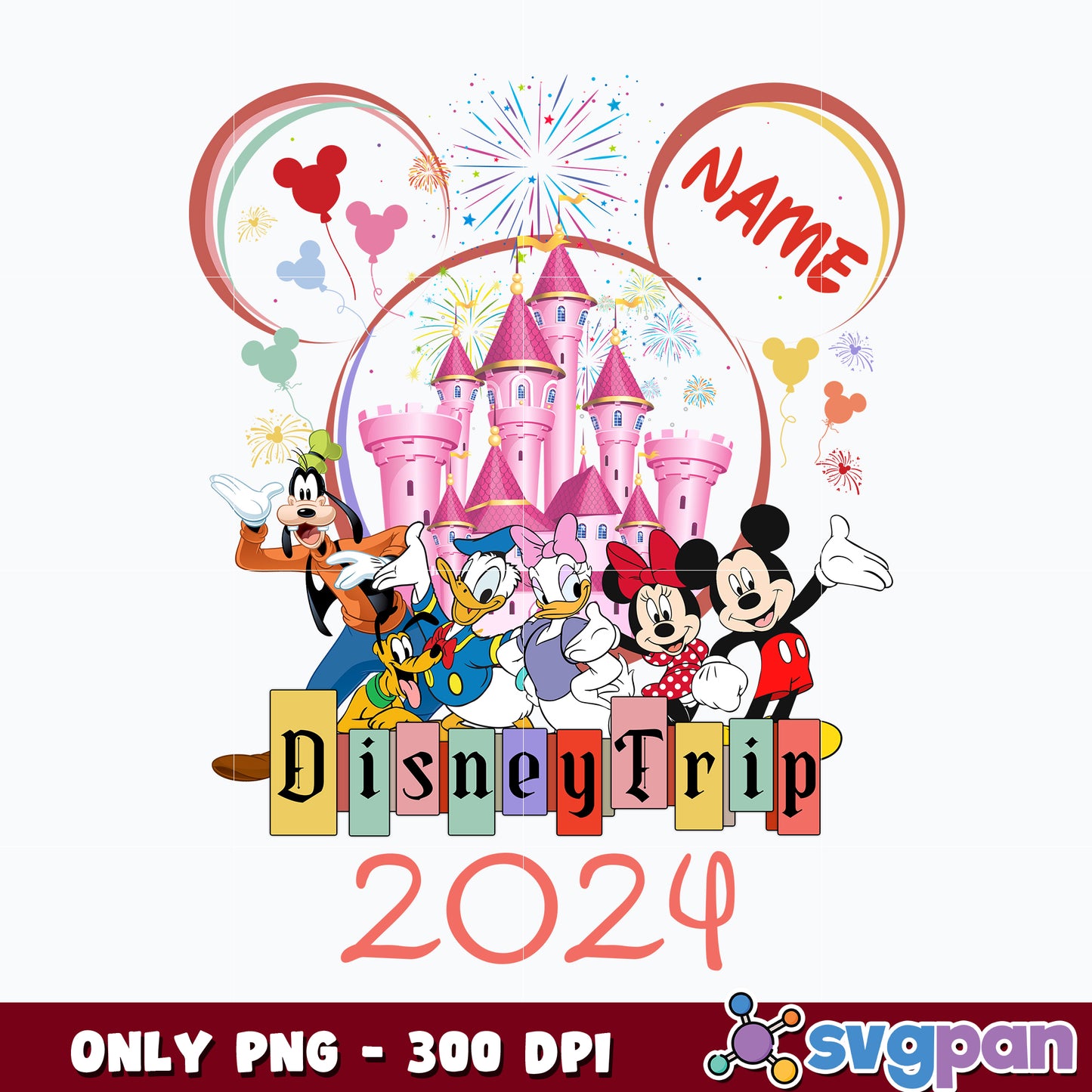 Family Vacation Png, Magical Kingdom png