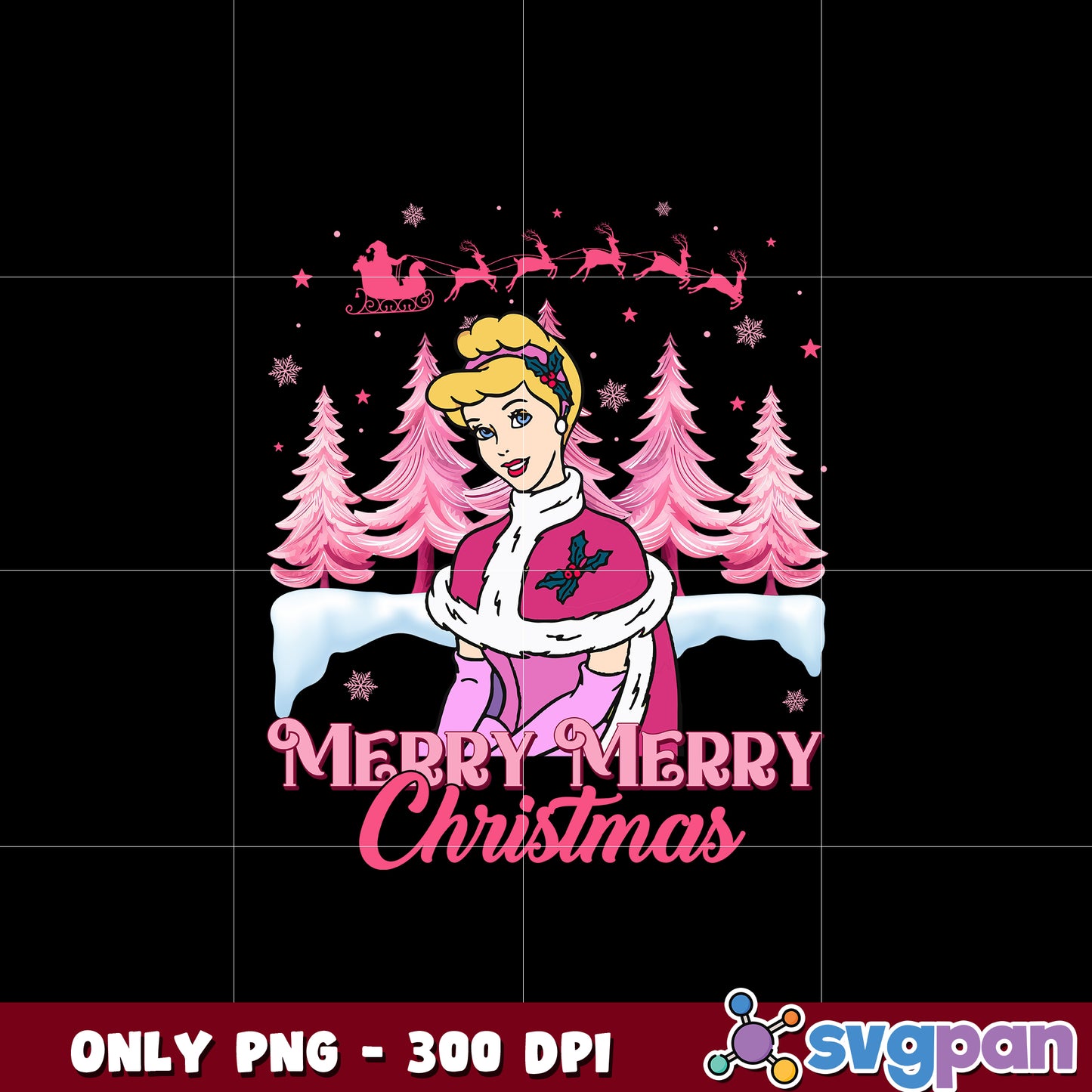 Cinderella Merry Merry Christmas png