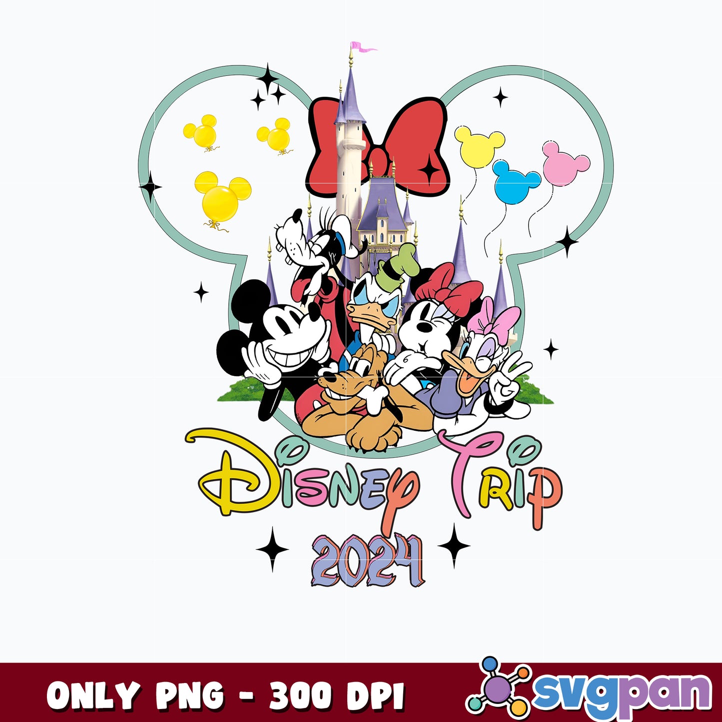 Disney Trip 2024 Mickey Minnie png