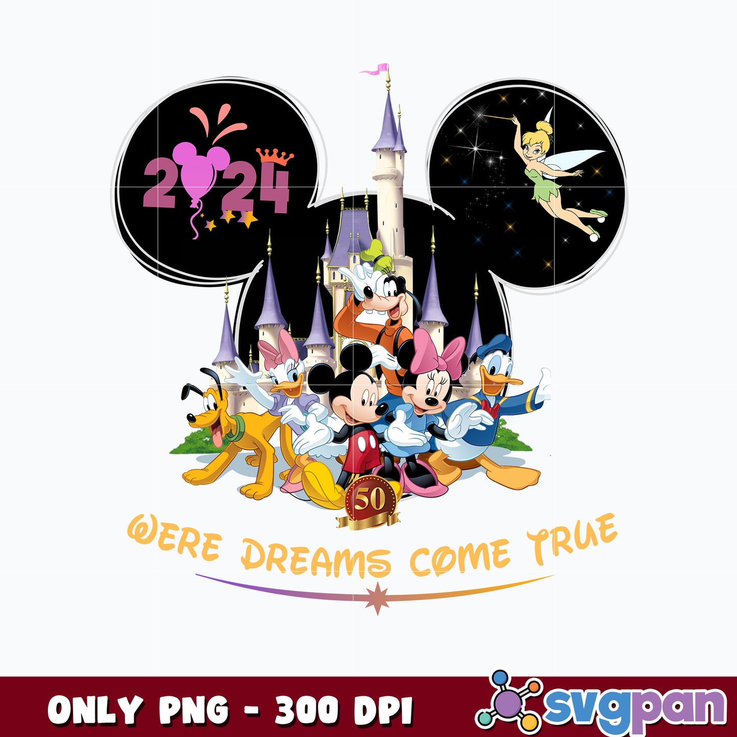 Mickey Head Were Dream come true png