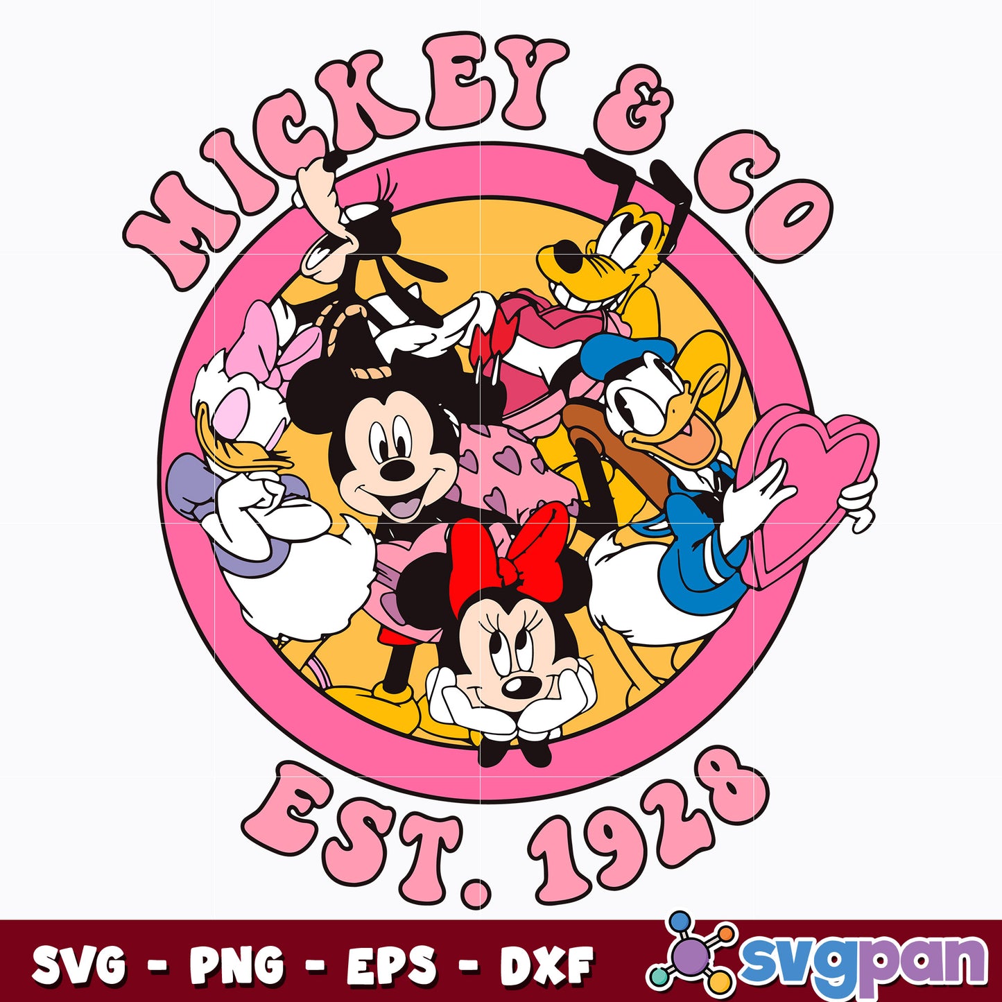 Disneyland Mickey And Co Est 1928 svg