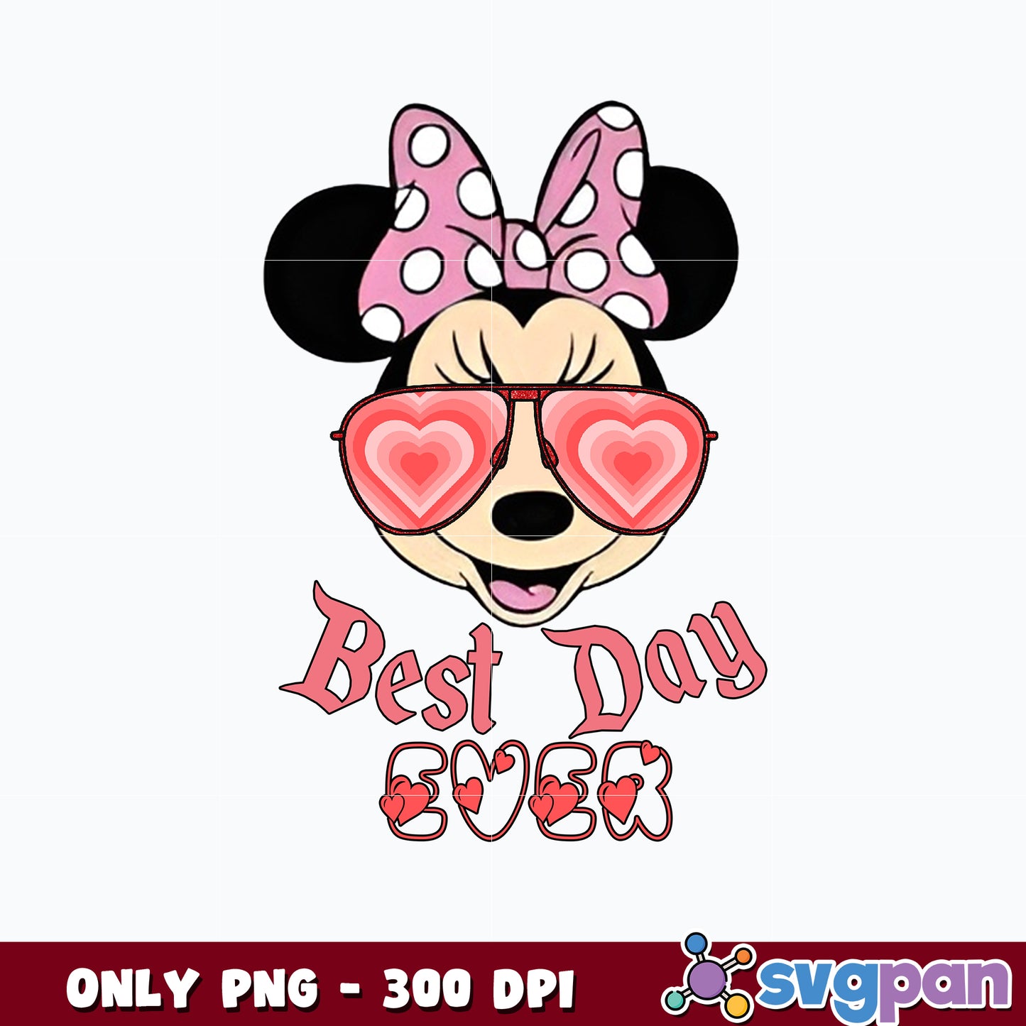 Minnie Love png, Best Day Ever png