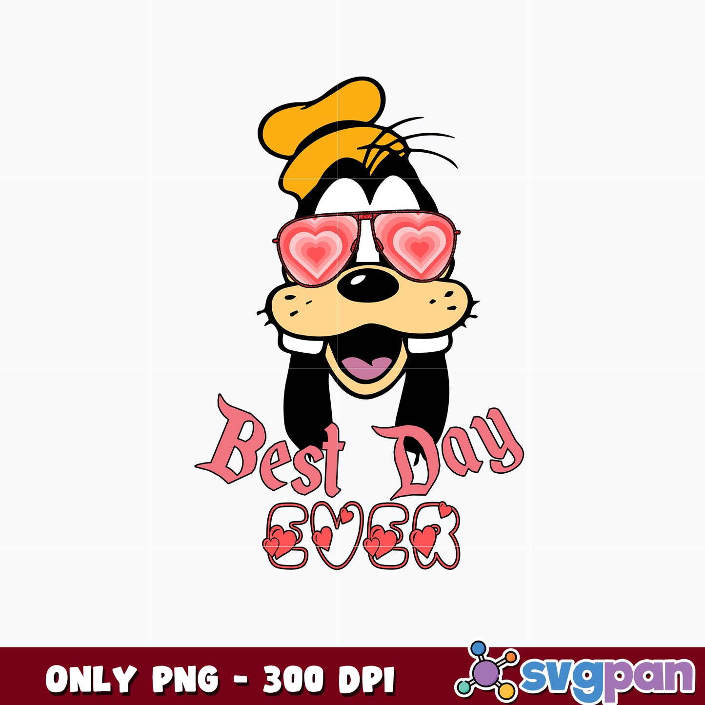 Goofy png, Best Day Ever png