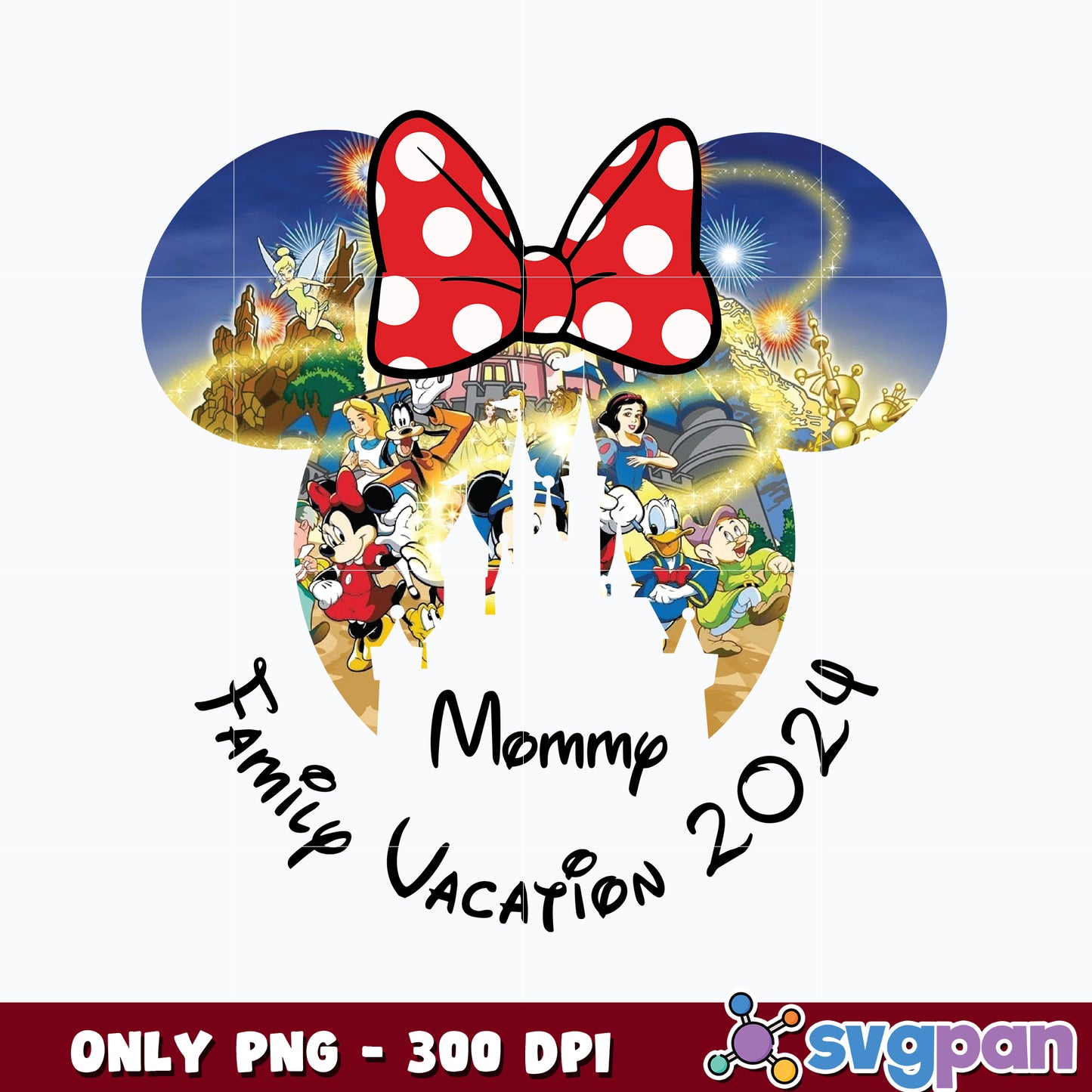 Mommy mouse And friends Family Vacation 2024 png