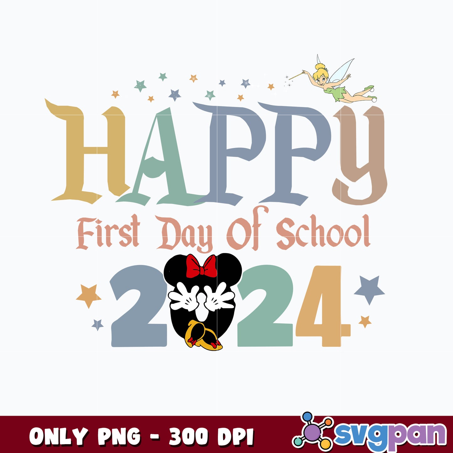 Happy First Day of School 2024 Png