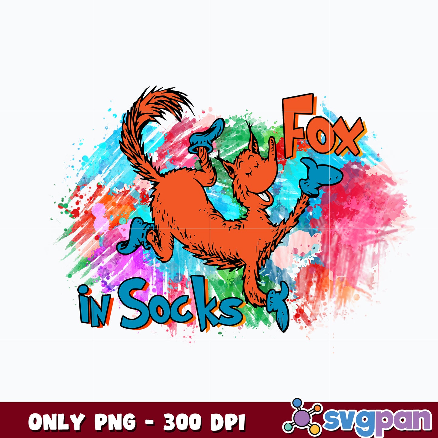 Fox in Socks cute Png