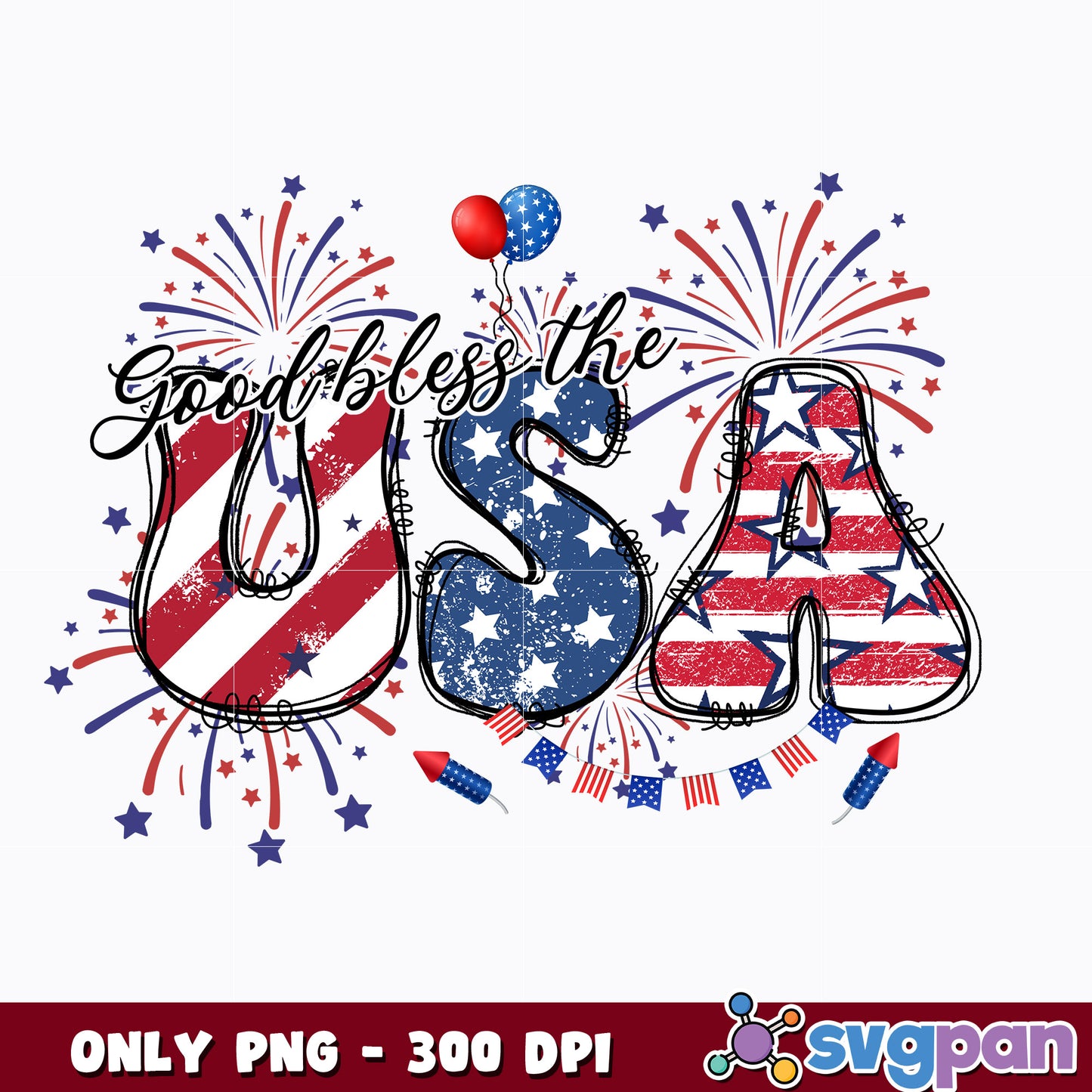 God Bless The USA American png
