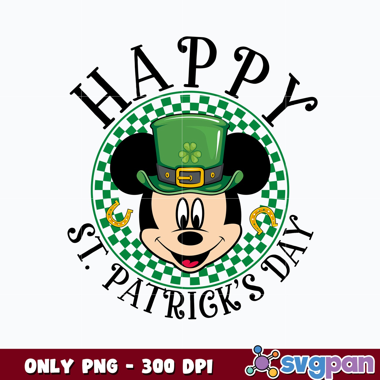 Funny Mickey Happy St Patricks Day png