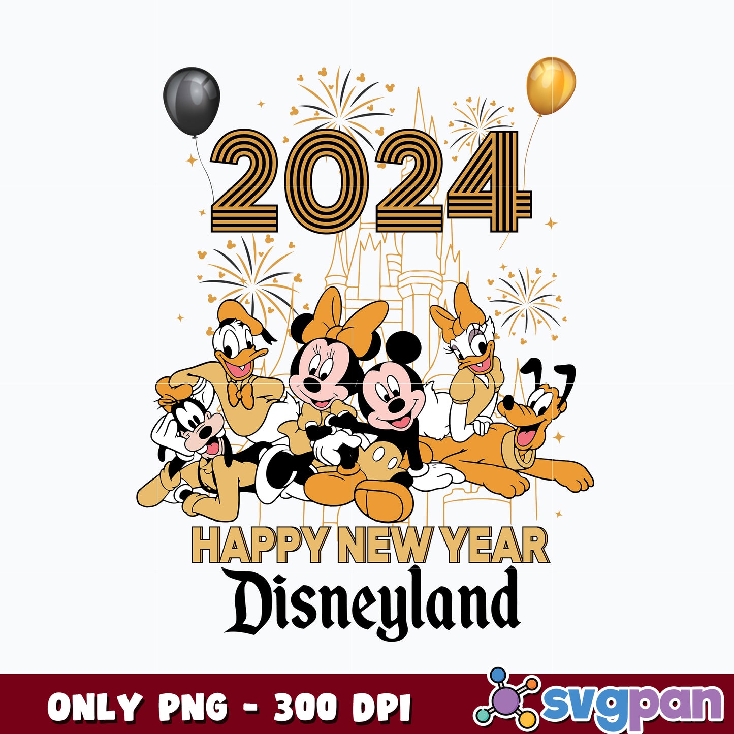 Happy New Year png, New Year Castle Png