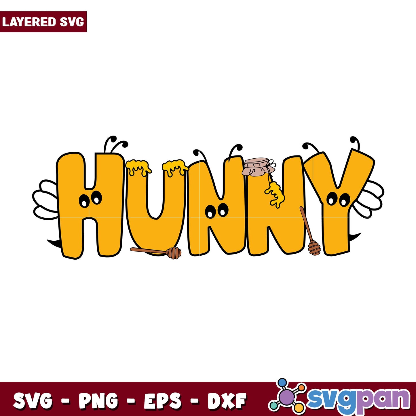 hunny svg, Winnie the pooh character svg, Digital Download