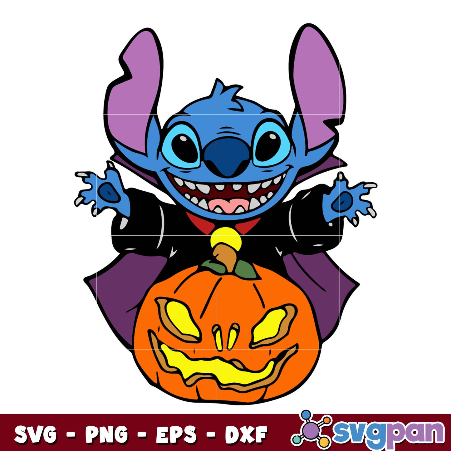 Stitch Pumpkin Spooky svg