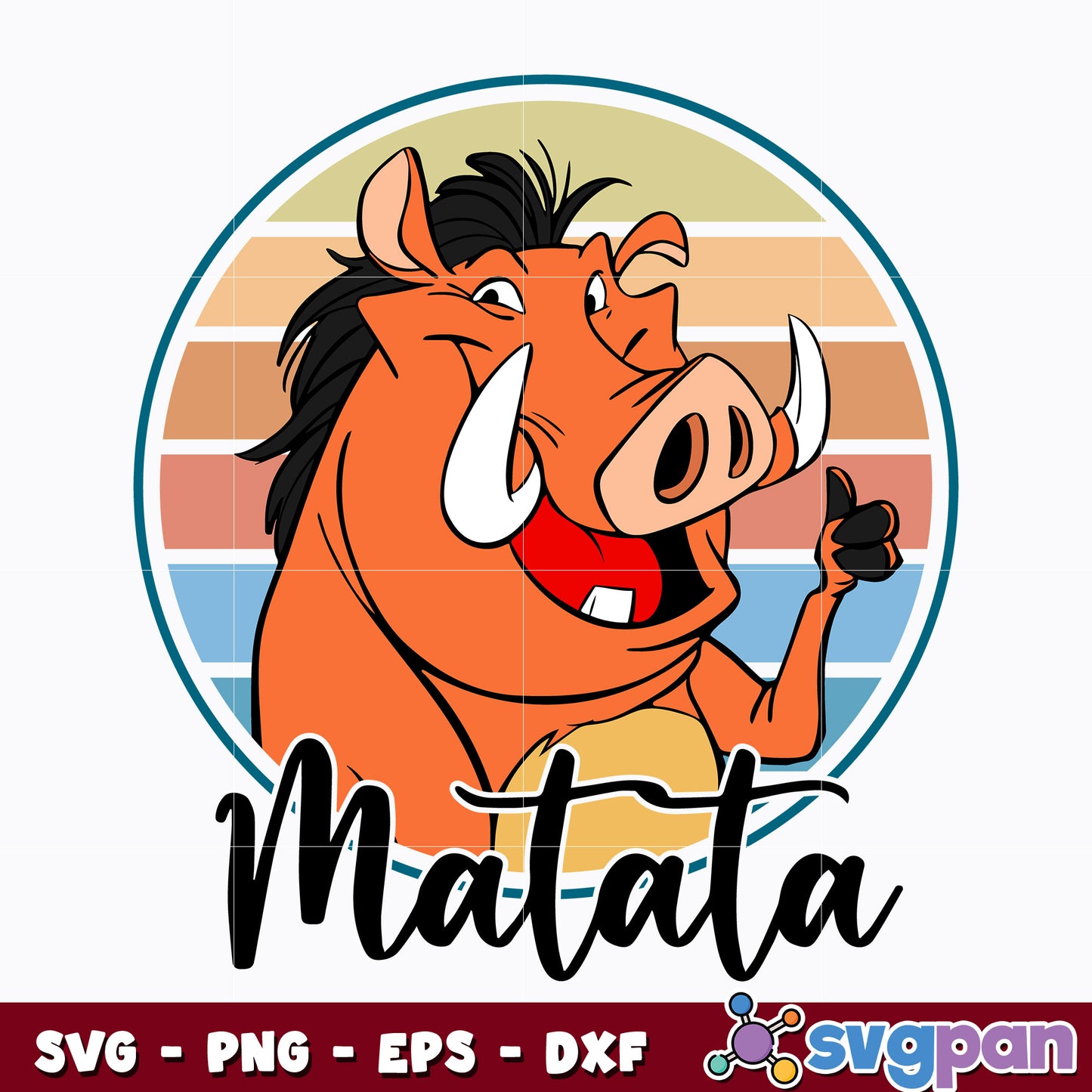 Pumbaa hakuna lion king svg
