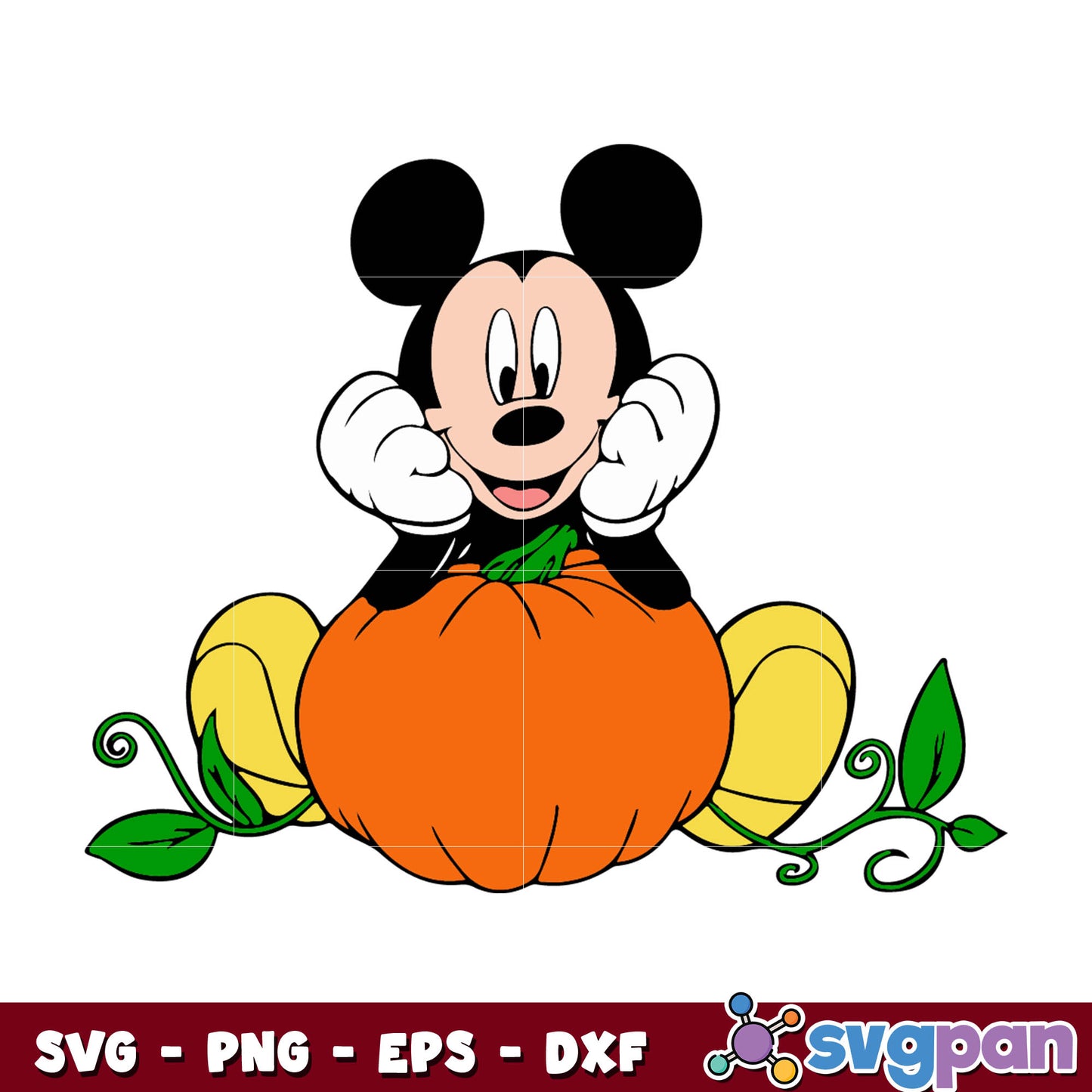 Mickey Halloween Embroidery svg