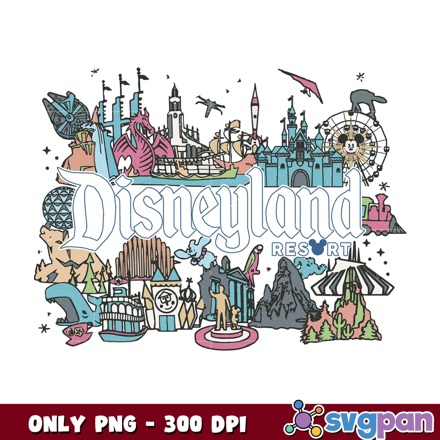 Mickey disneyland resart png, mickey mouse disneyland png