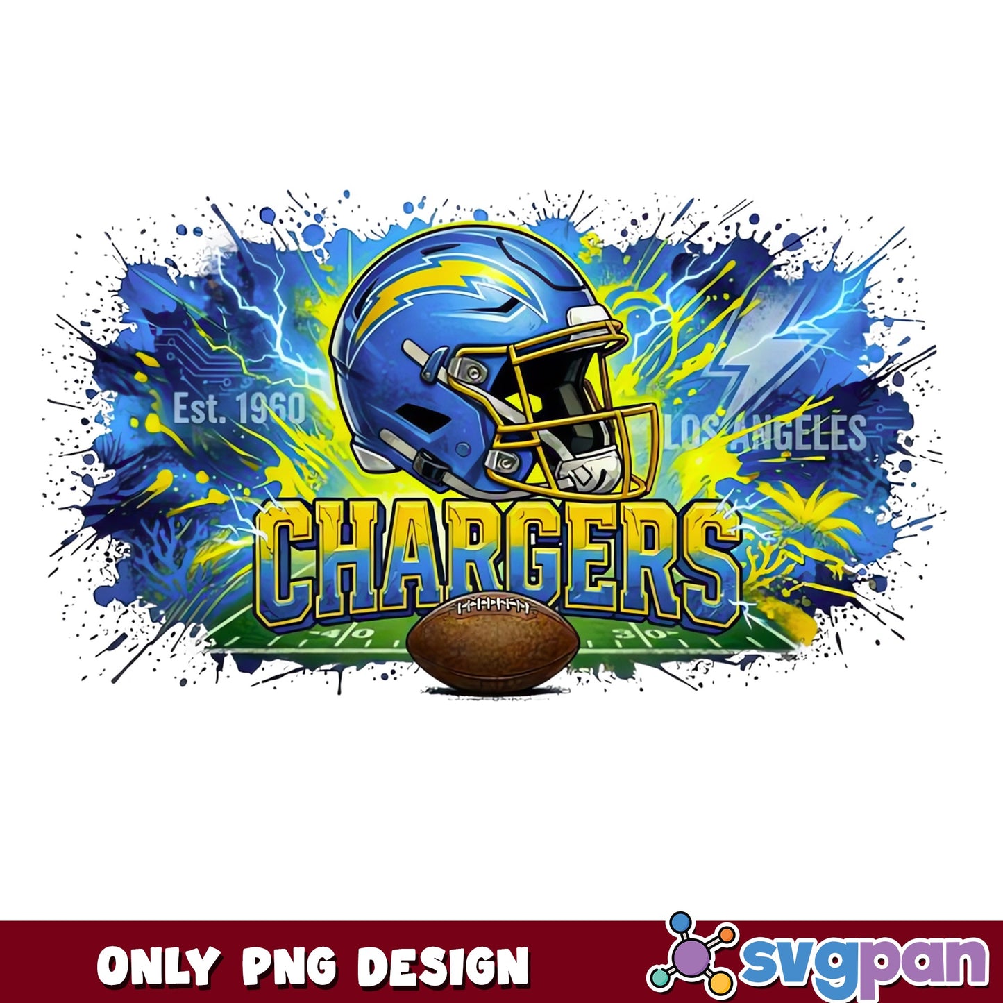 Los Angeles Chargers PNG, NFL Football Team PNG, Chargers PNG