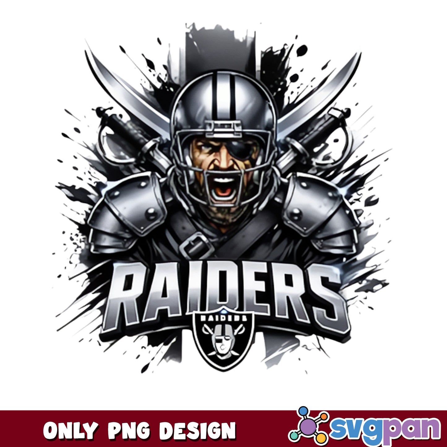 Las Vegas Raiders PNG, NFL Football Team Design, Raiders PNG