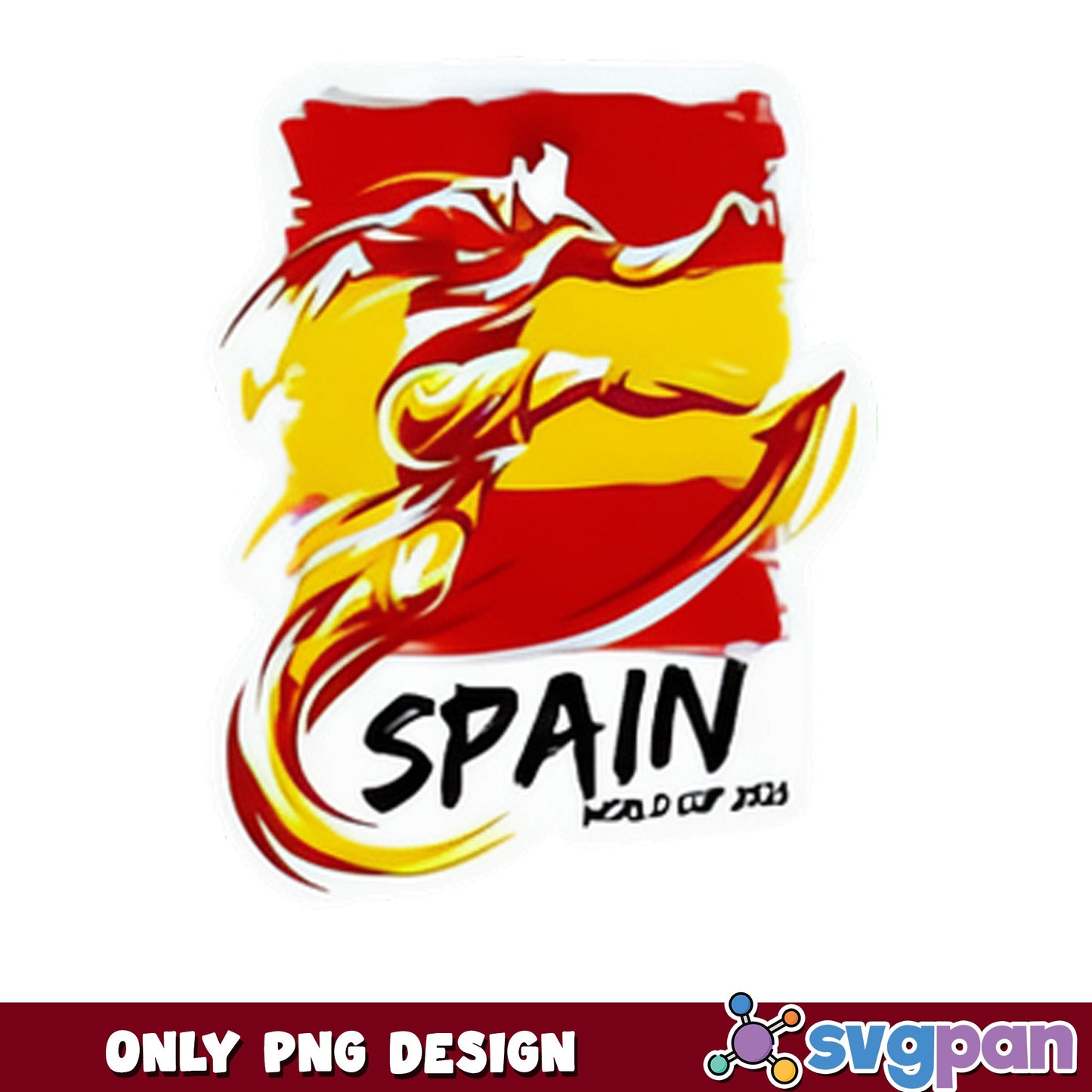 Spain World Cup 2026 PNG, Spain Soccer Flag Design, Football PNG