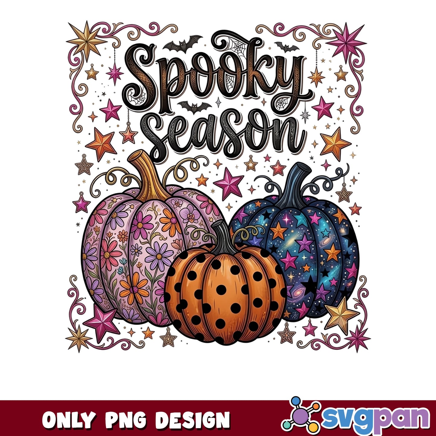 Spooky Season Pumpkin PNG, Halloween Pumpkin PNG, Fall PNG