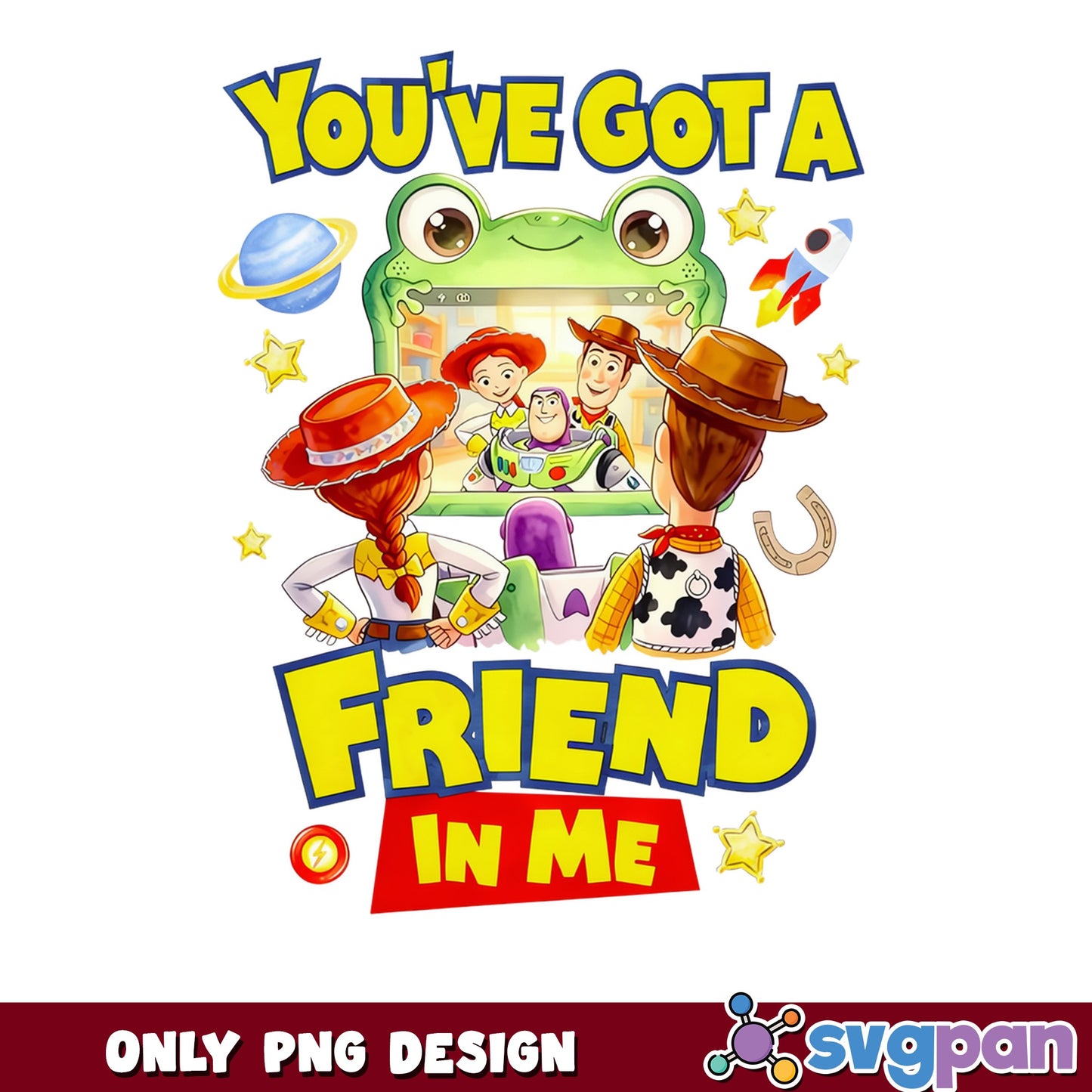 Toy Story You've Got A Friend In Me PNG, Woody Buzz PNG, Disney PNG