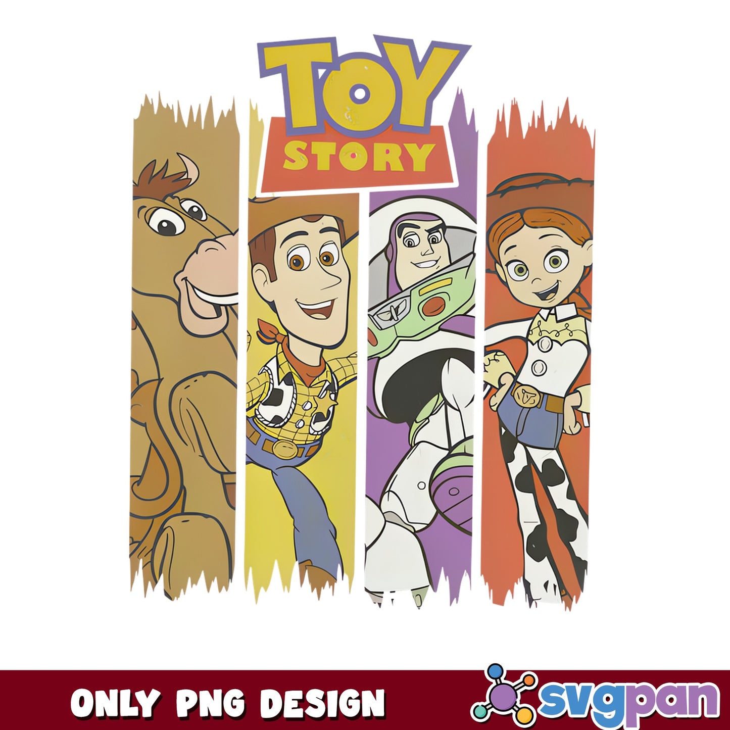 Toy Story Characters PNG, Woody Buzz Lightyear Jessie PNG, Disney PNG