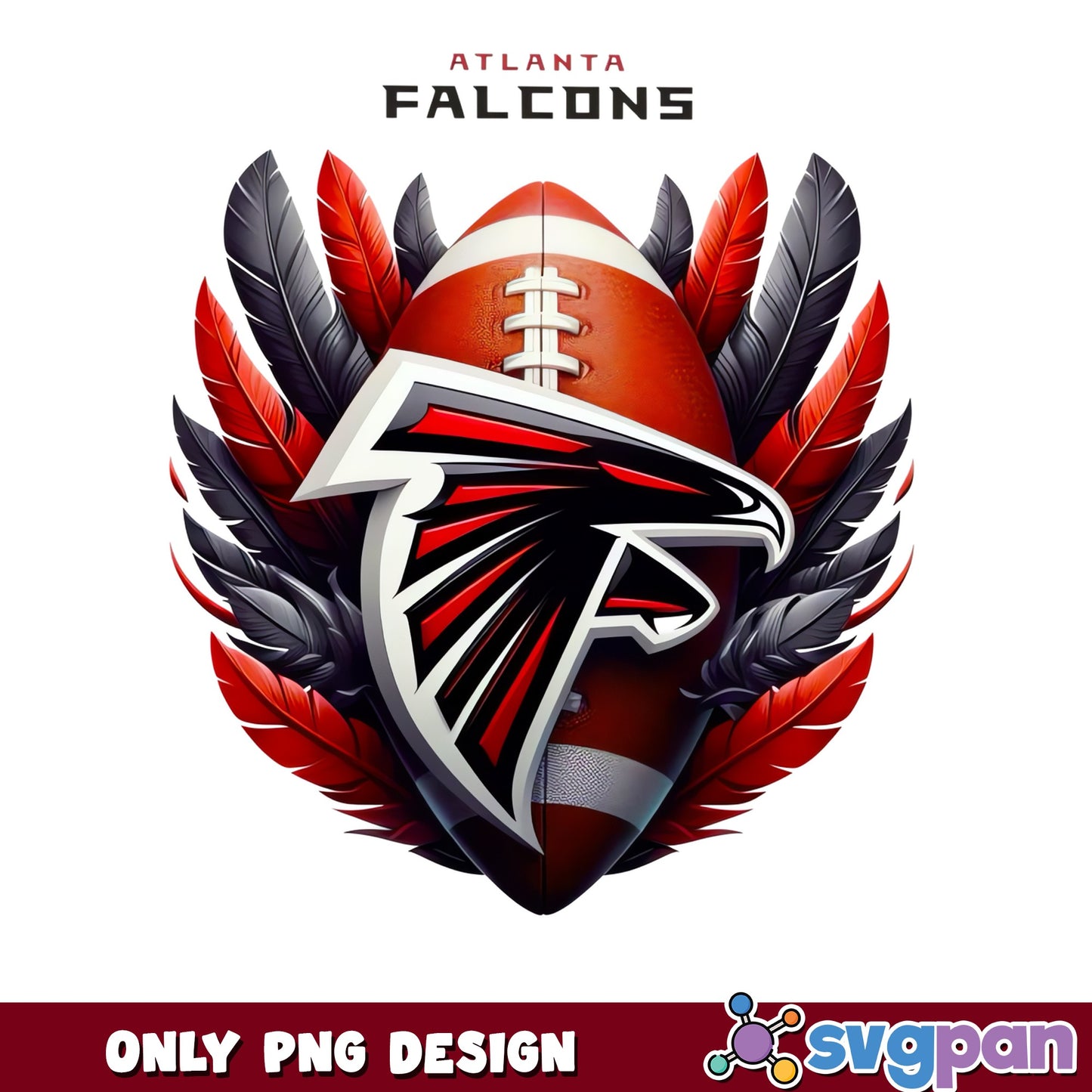 Atlanta Falcons PNG, NFL Football Team Design, Falcons PNG