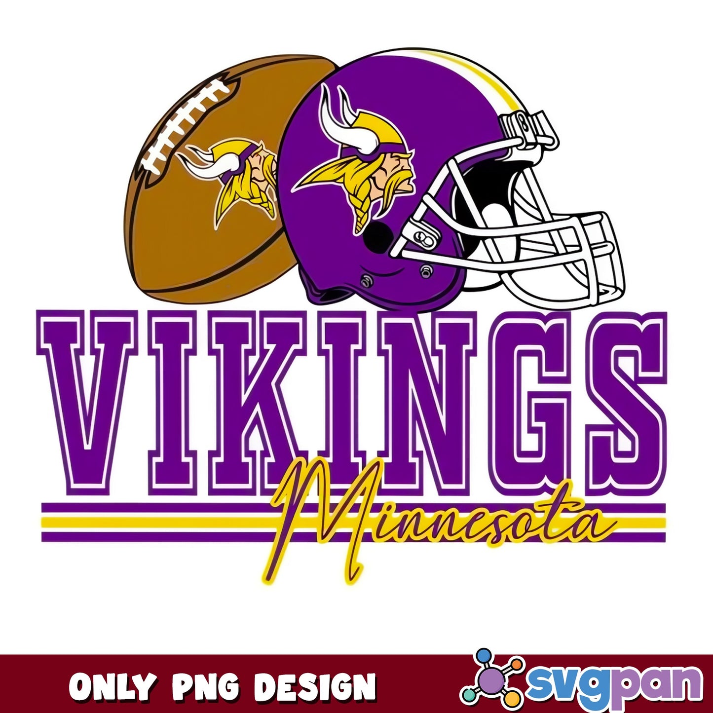 Minnesota Vikings PNG, NFL Football Team Design, Vikings PNG