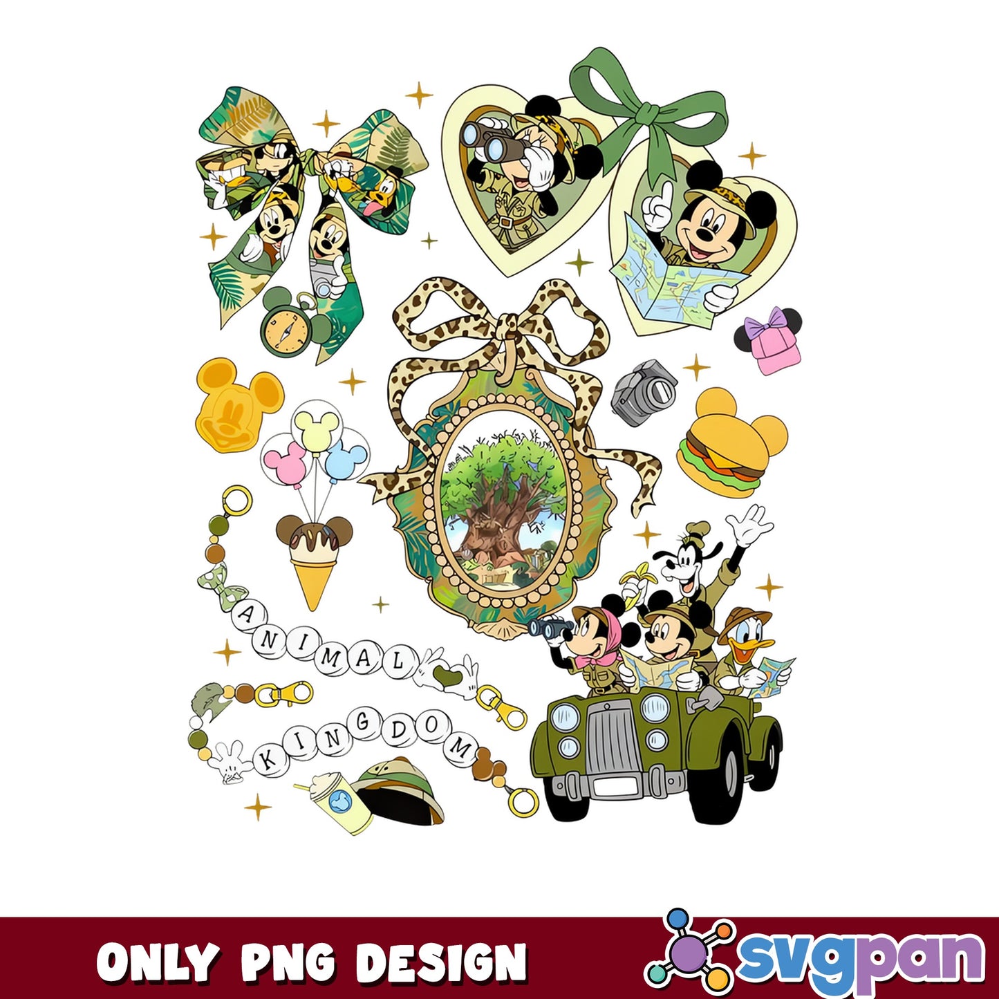 Disney Animal Kingdom PNG, Mickey And Friends Safari PNG, Disney Trip PNG