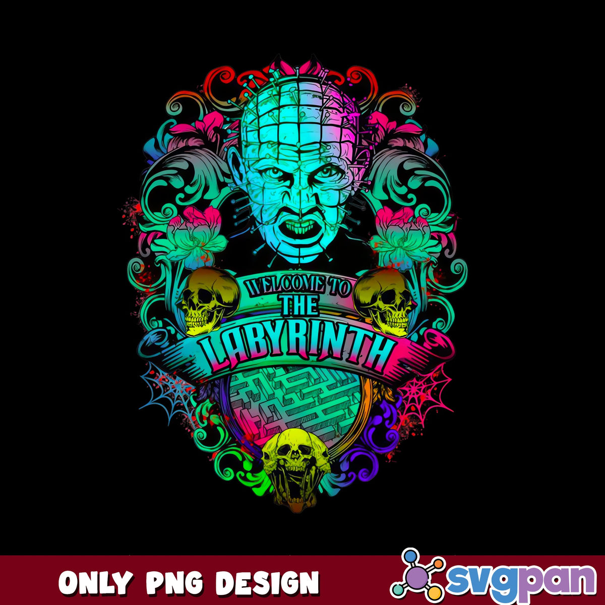 Pinhead Welcome To The Labyrinth PNG, Hellraiser PNG, Horror PNG