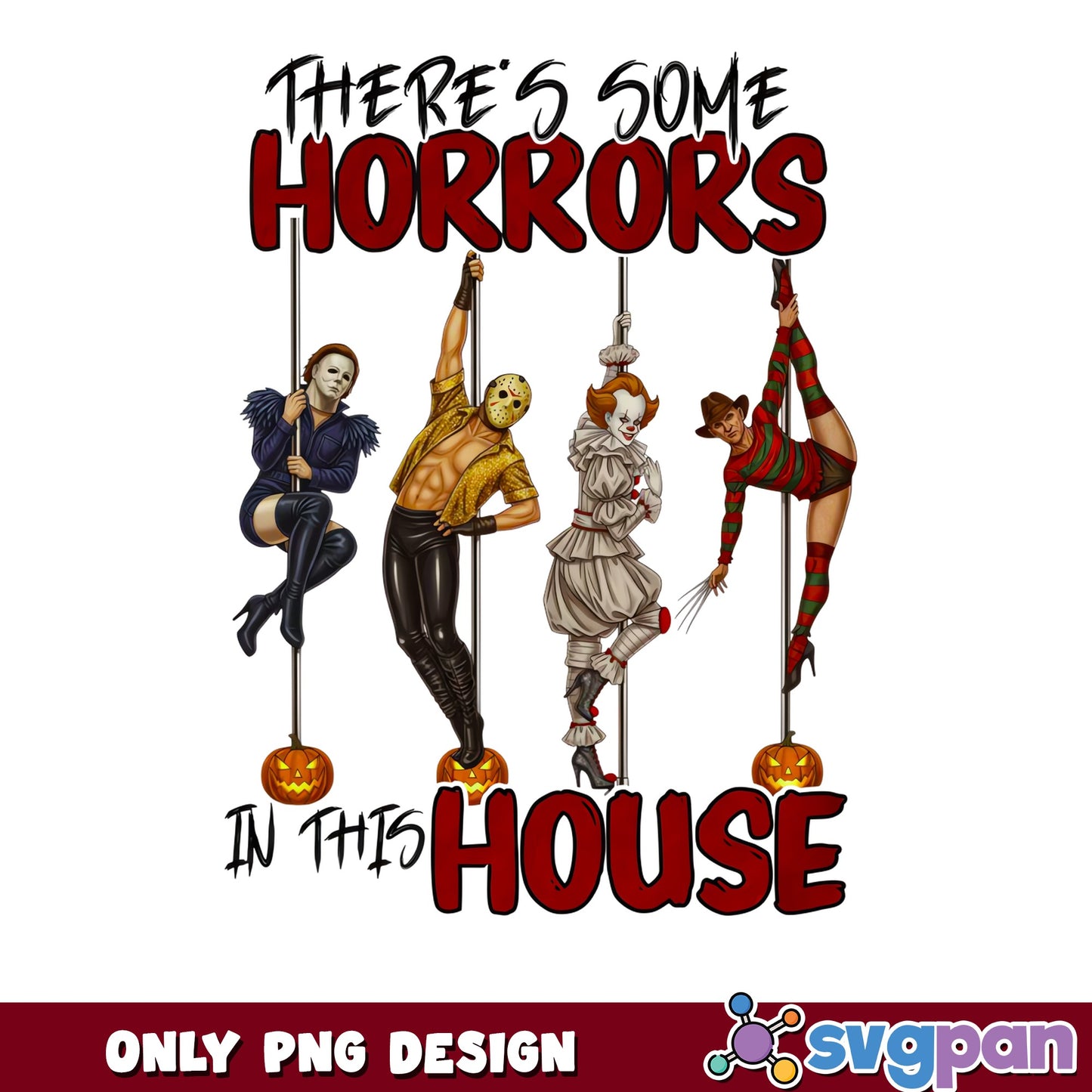 Horror Movie Characters Halloween PNG, Scary Killers PNG, Halloween PNG