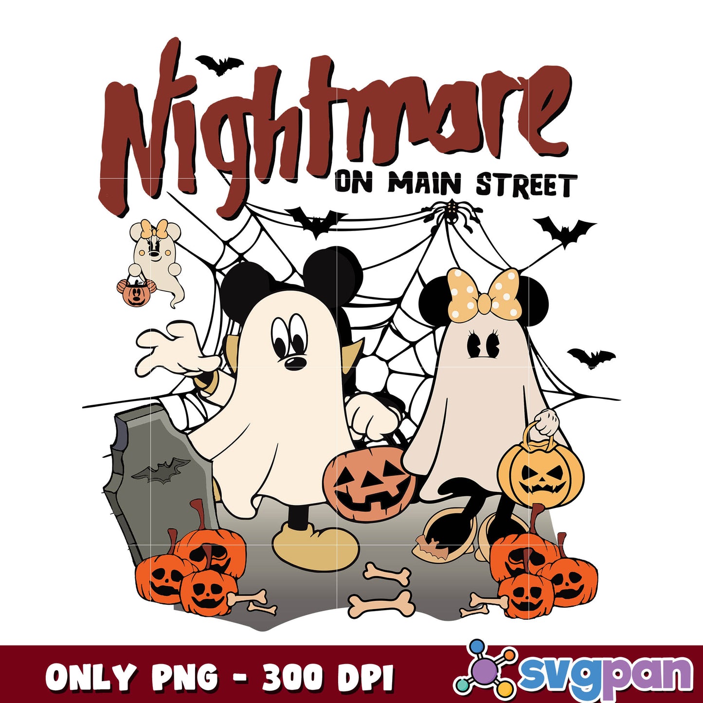 Spooky Mouse Cartoon Nightmare On Main Street png