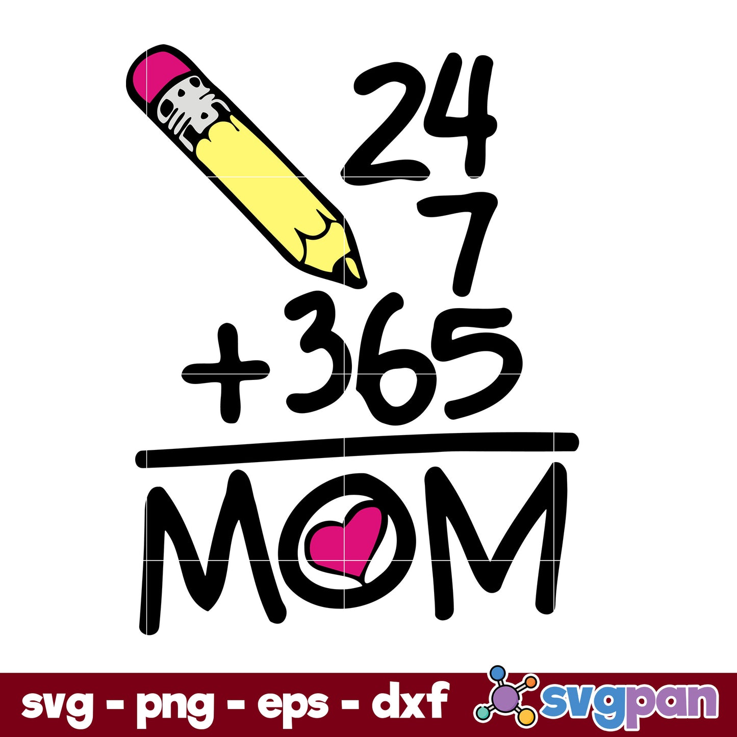 Mom maths Svg