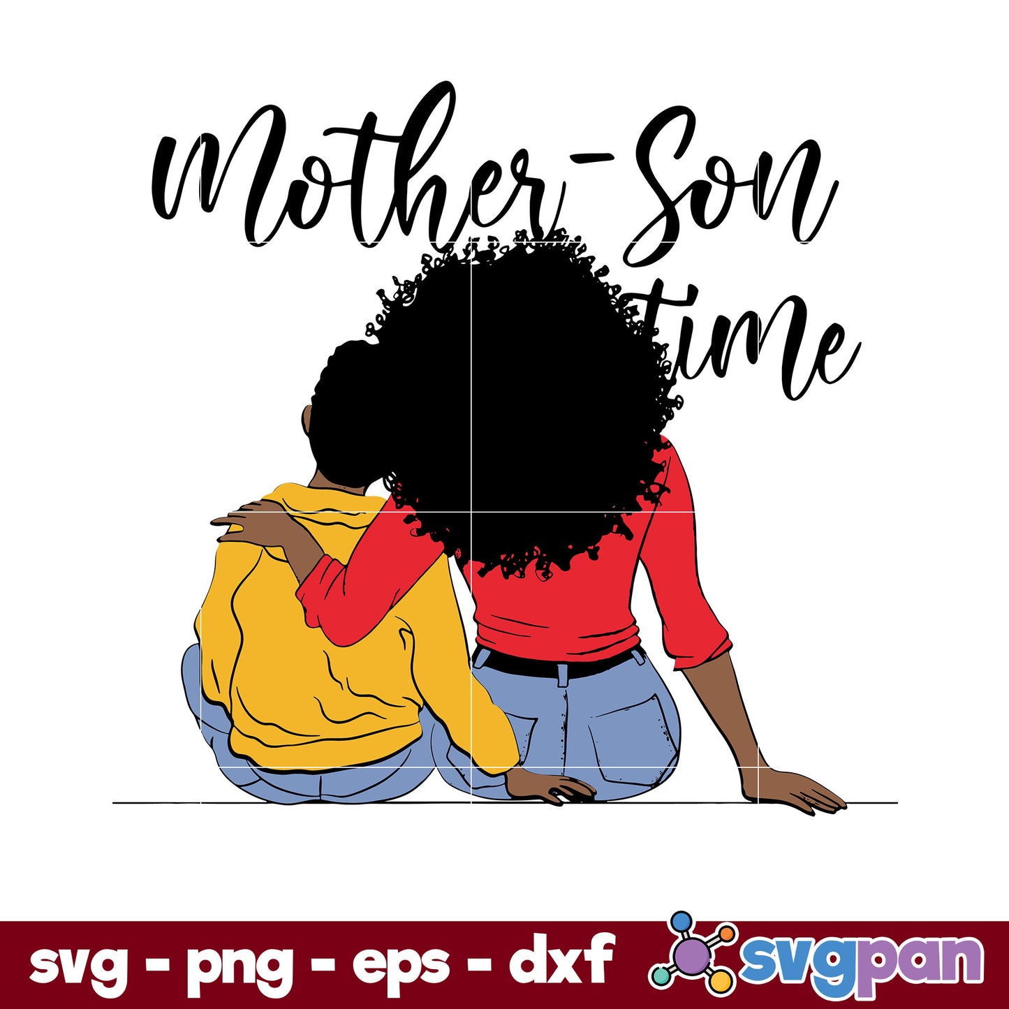Mother Son Time Svg