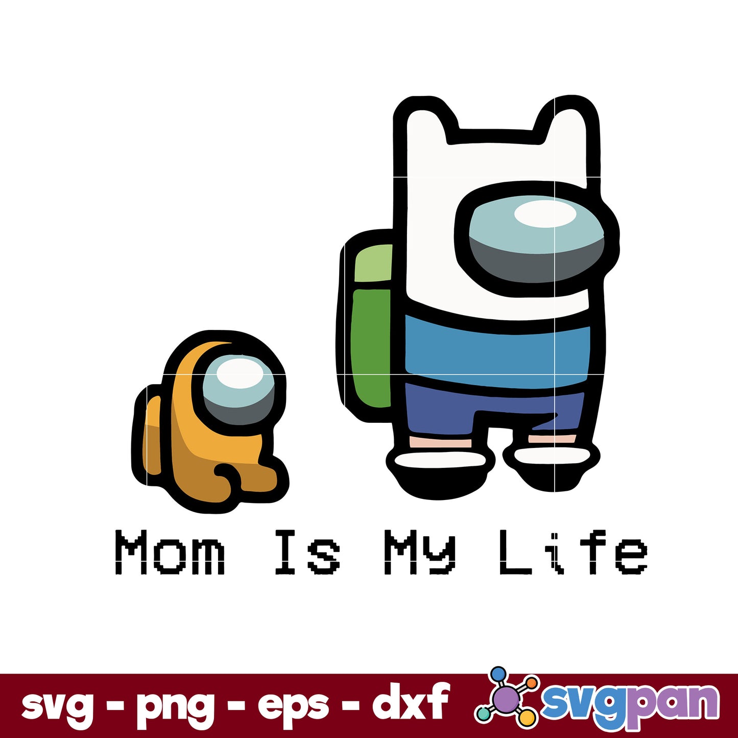 Among Us Mom Is My Life Svg