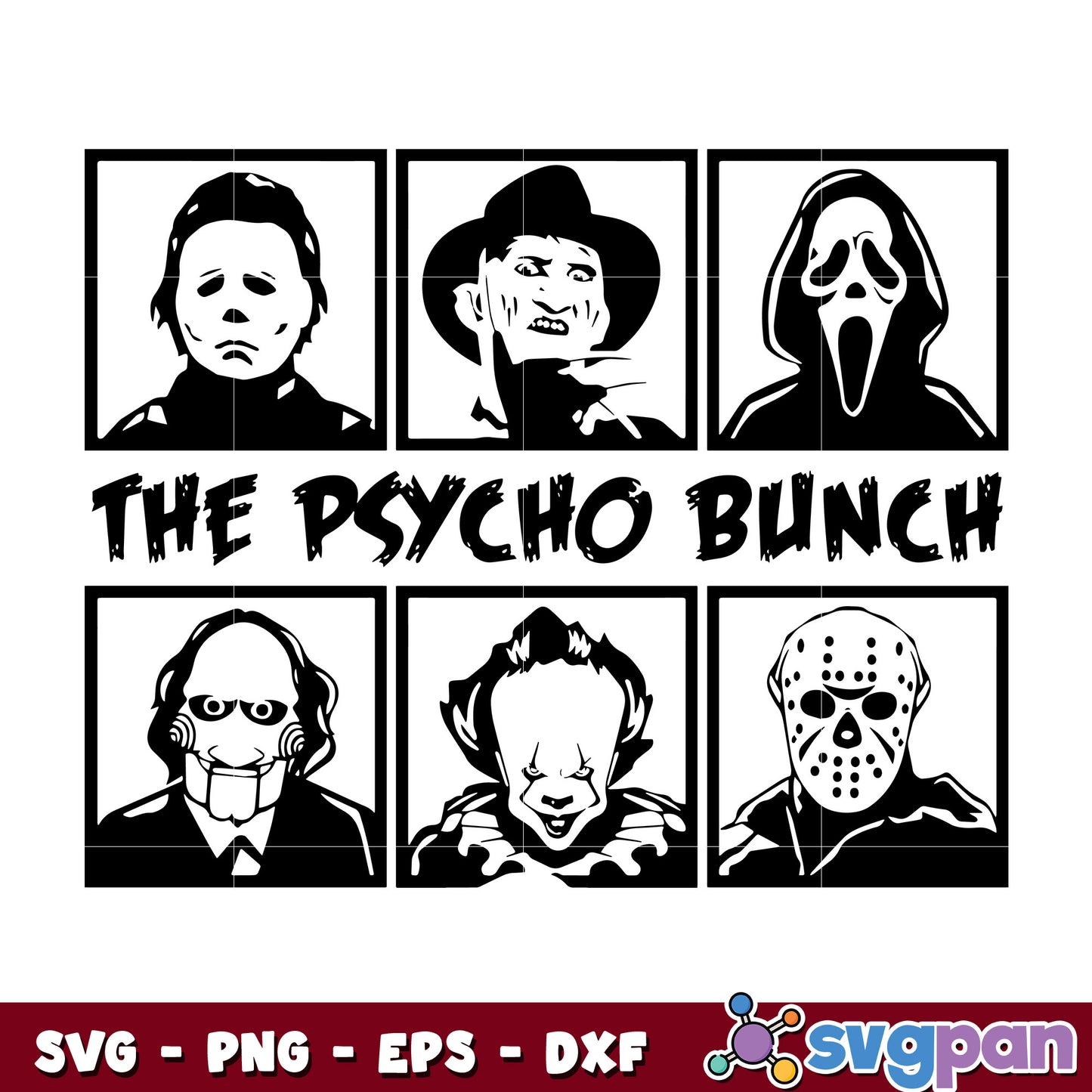 the psycho bunch svg