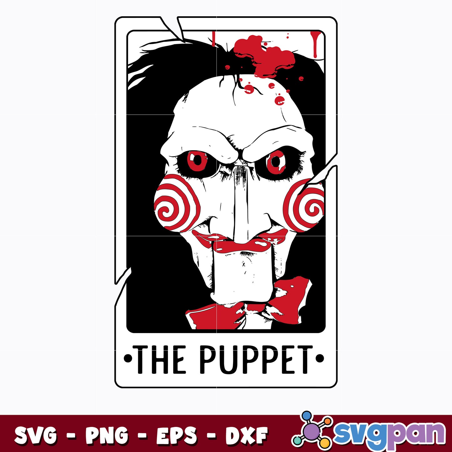 The Puppet Tarot Cards Svg, Halloween Svg