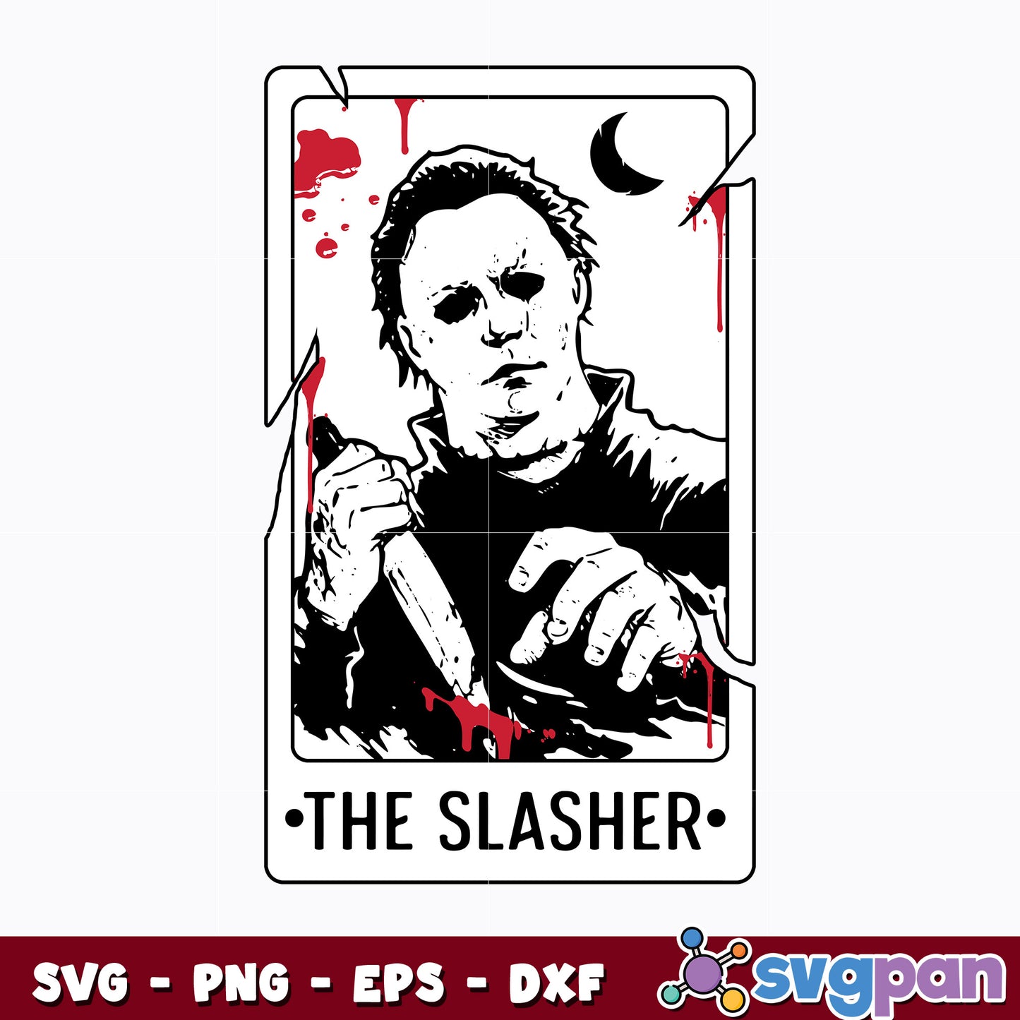 The Slasher Tarot Cards Svg, Halloween Svg