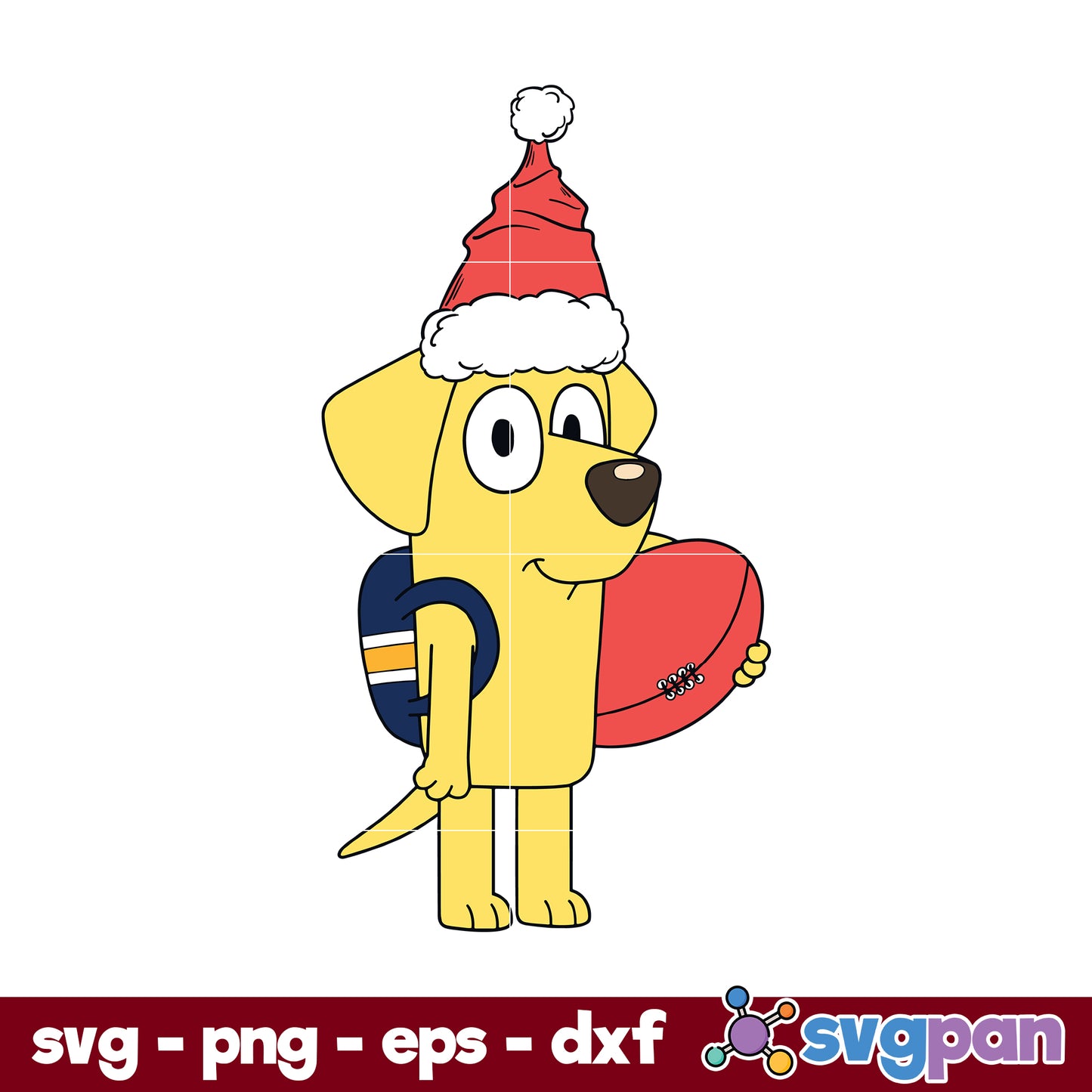 Lucky Santa Claus Hat Christmas SVG, Christmas SVG, PNG, DXF, EPS File.
