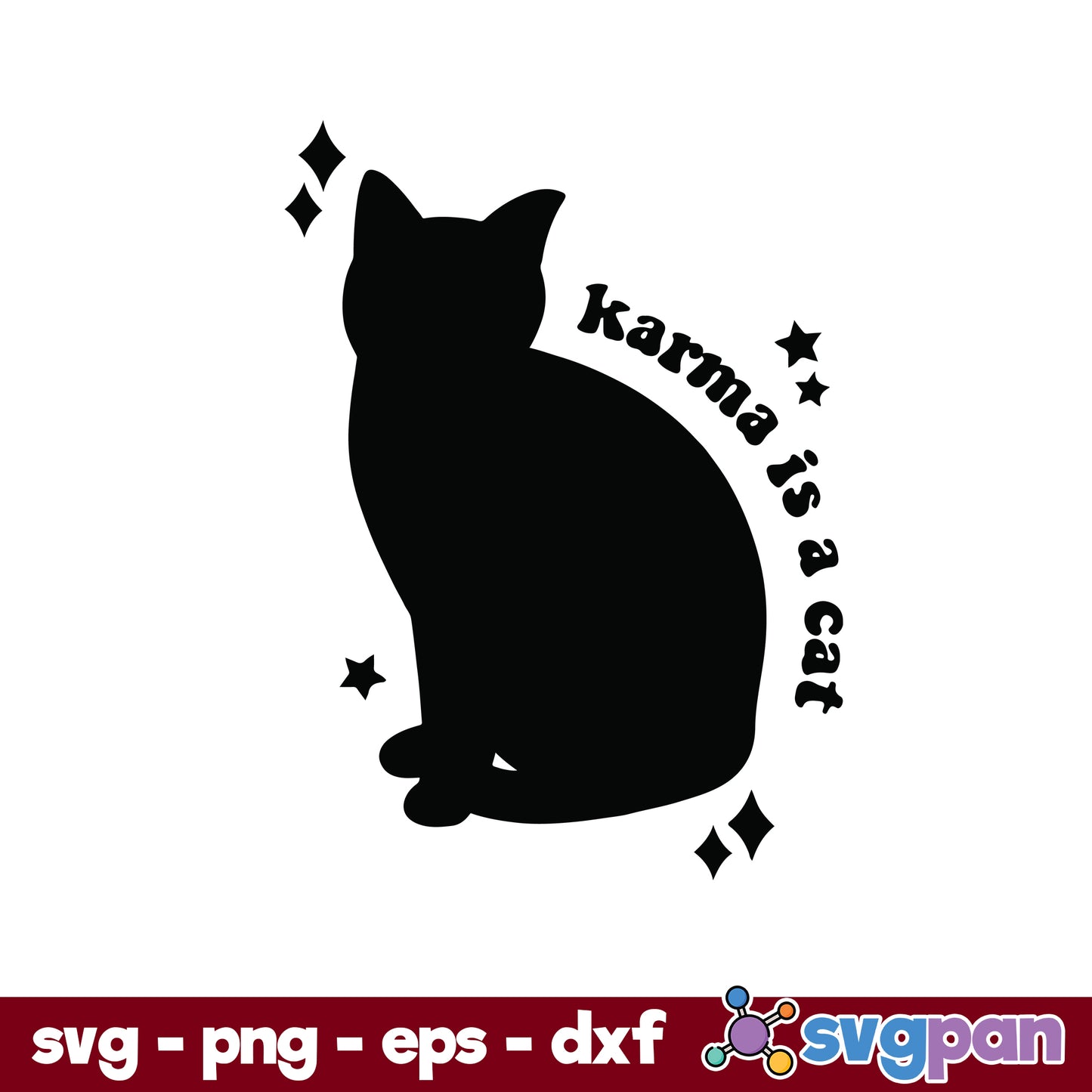 Karma Is A Cat SVG, Midnights Swift SVG, Midnights SVG.