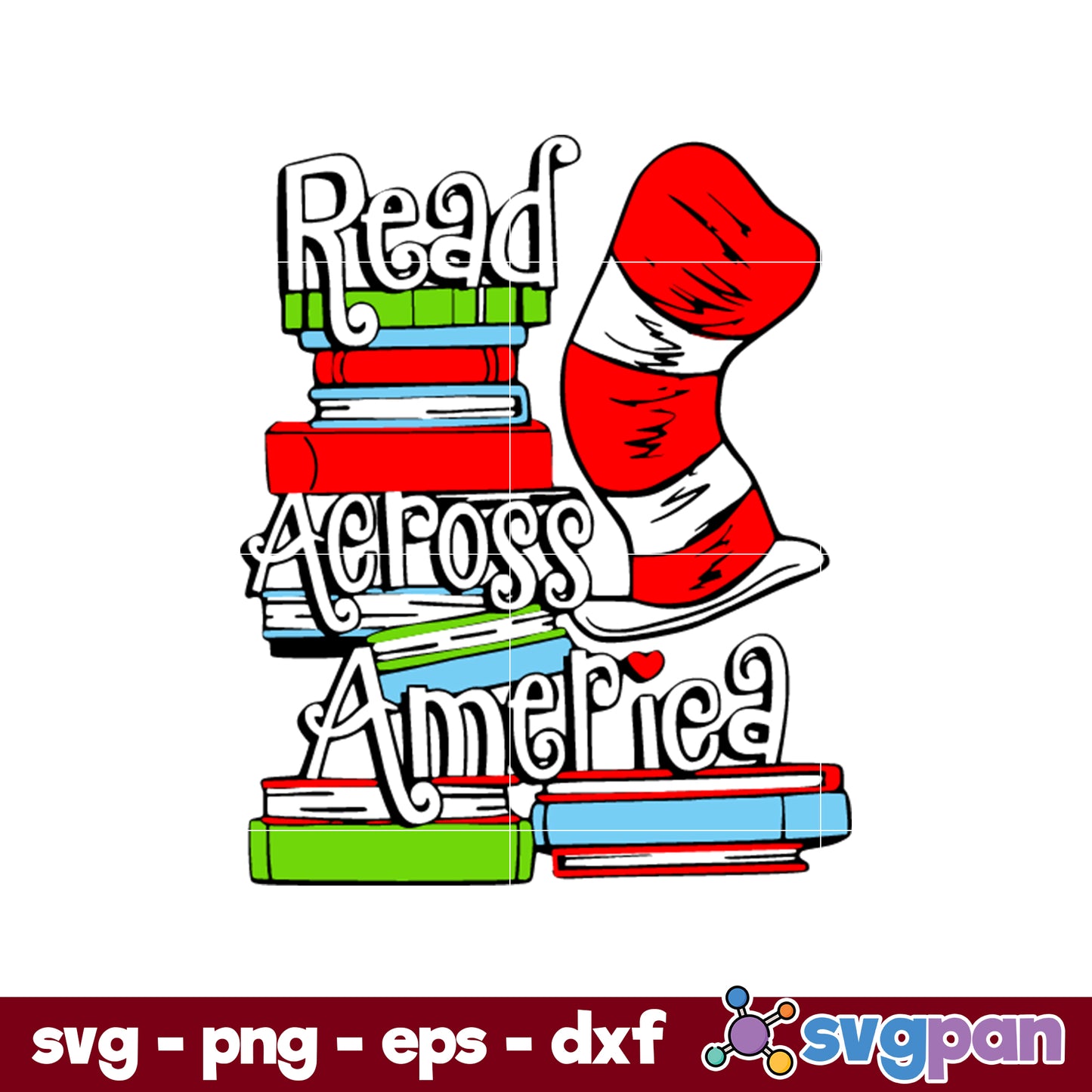 Read Across America SVG, Dr Seuss SVG