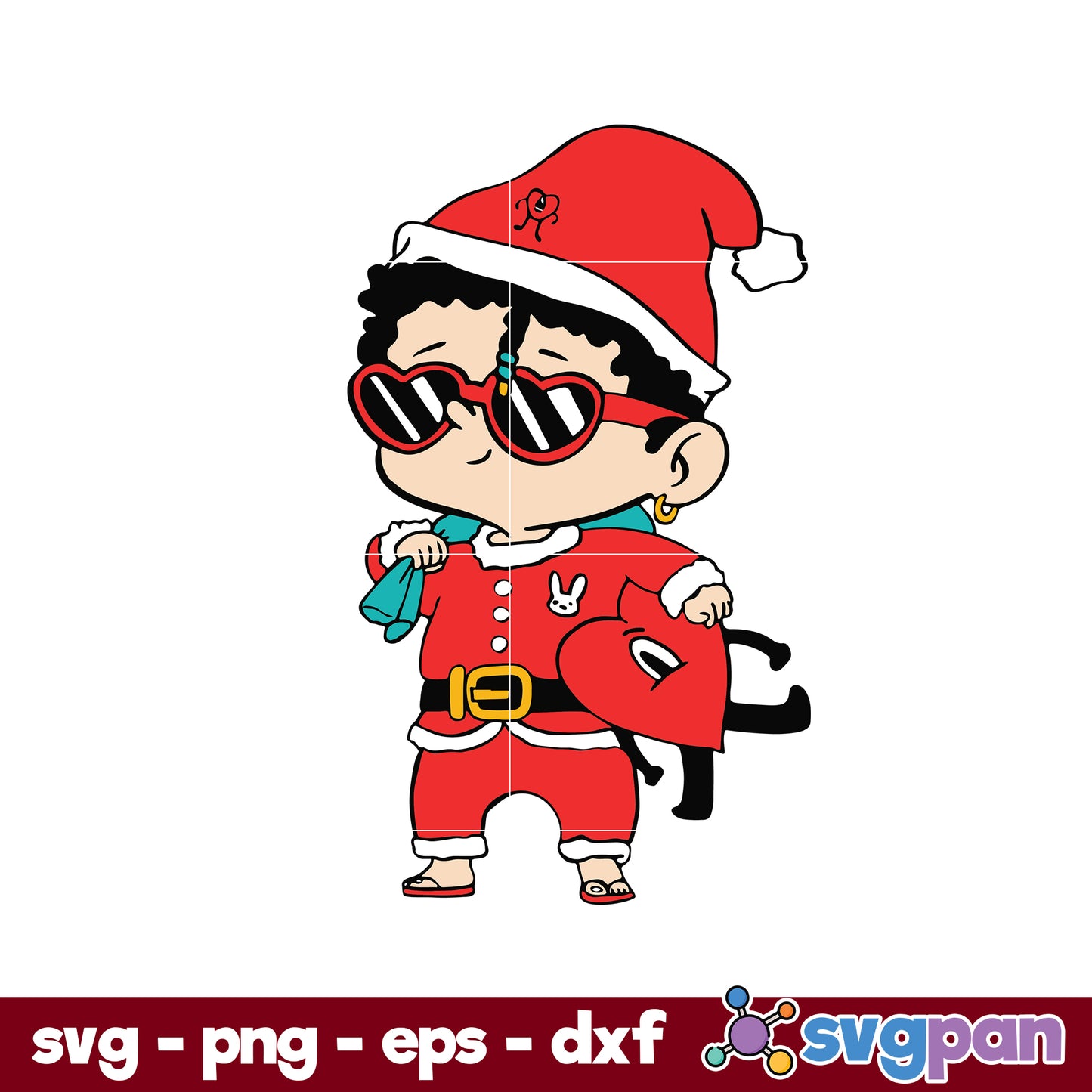 Baby Benito Christmas SVG, Bad Bunny Christmas SVG, Christmas SVG