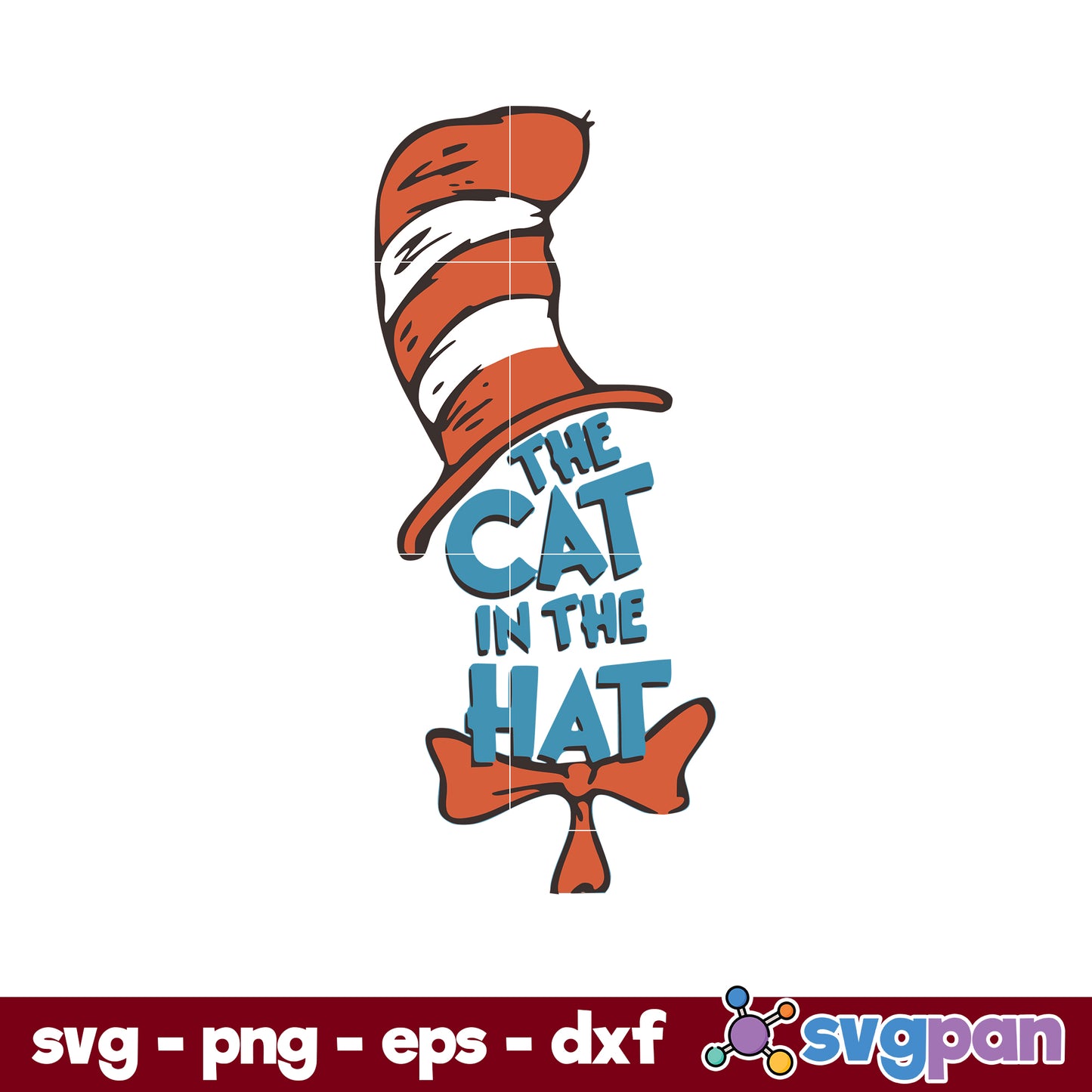 The Cat In The Hat Dr Seuss SVG Digital File