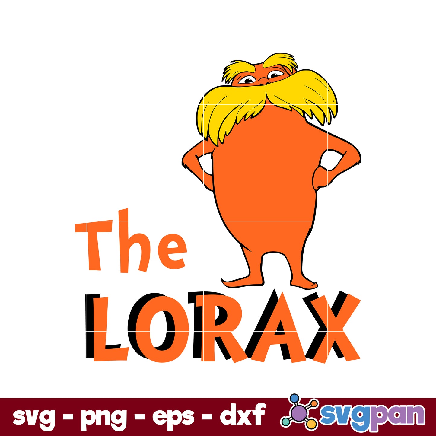 The Lorax SVG PNG DXF EPS Digital File