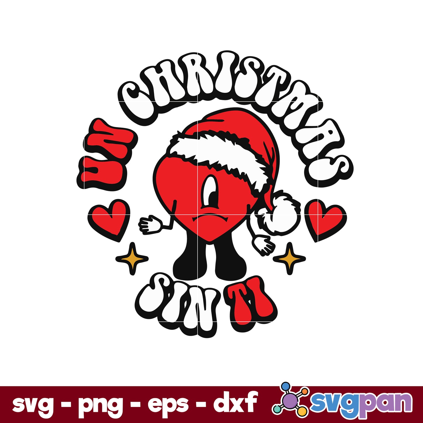 Un Christmas Sin Ti SVG, Bad Bunny Christmas SVG, Christmas SVG.