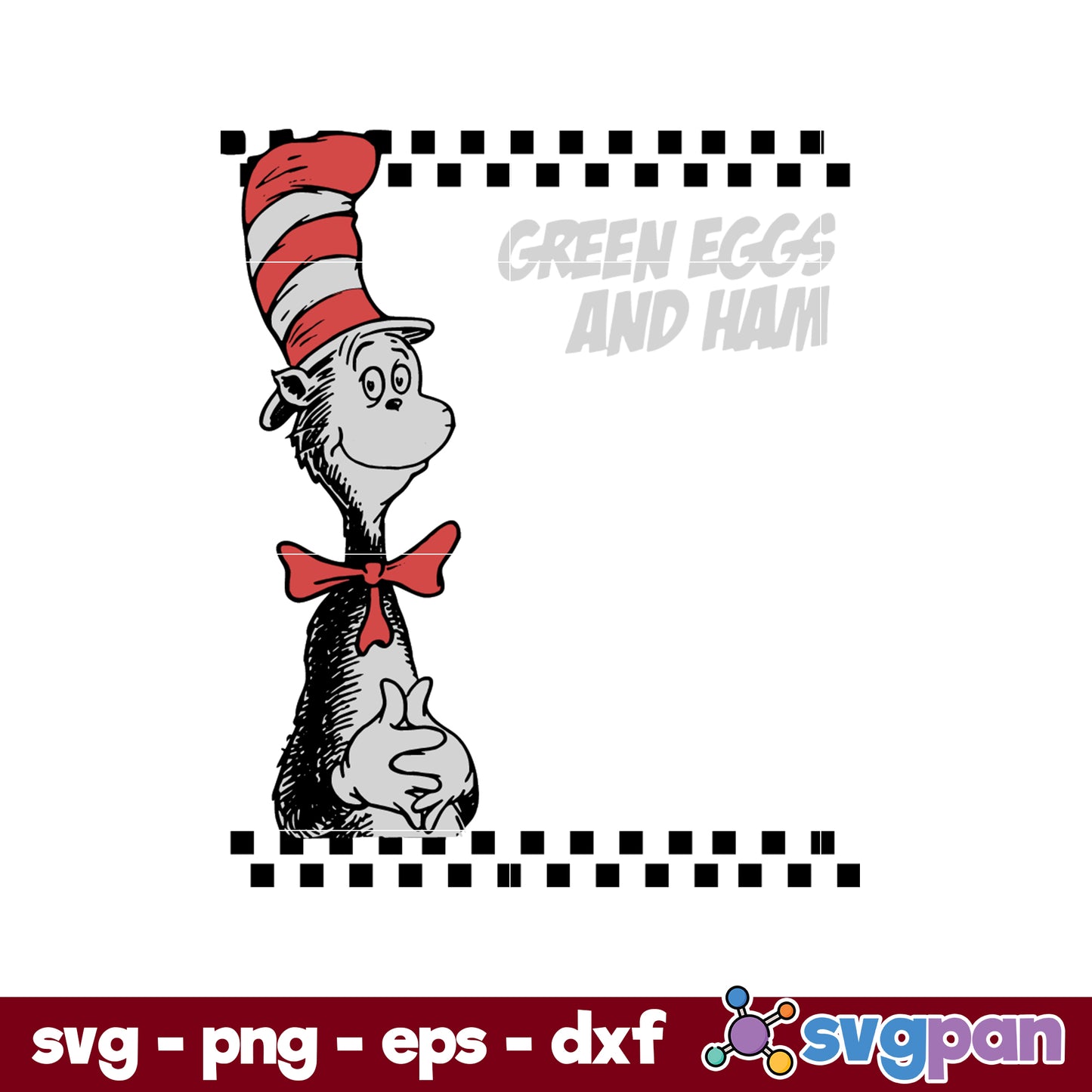 Dr Seuss Green Eggs And Ham SVG